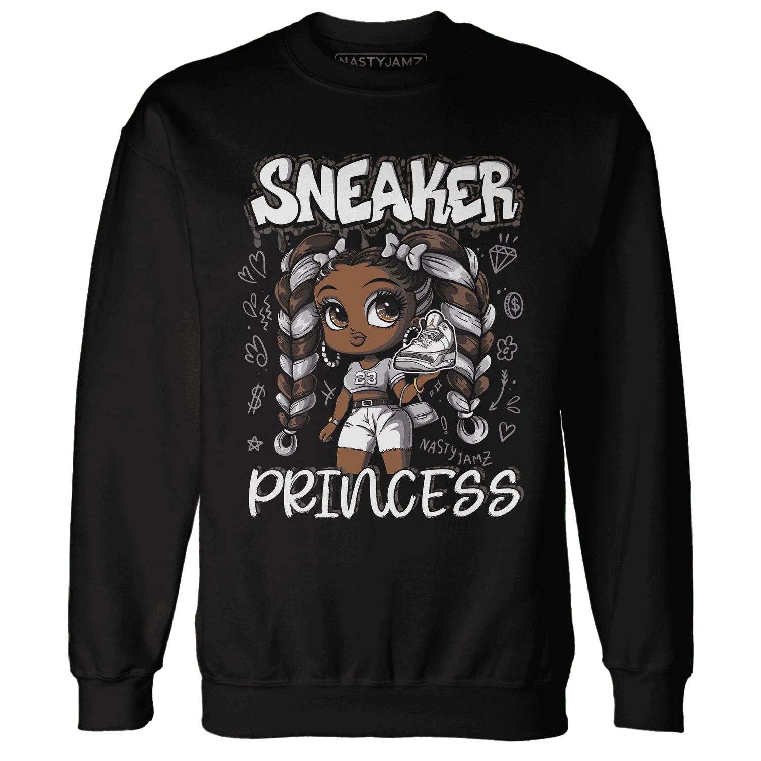 Cement-Grey-3s-Sweatshirt-Match-Sneaker-Princess