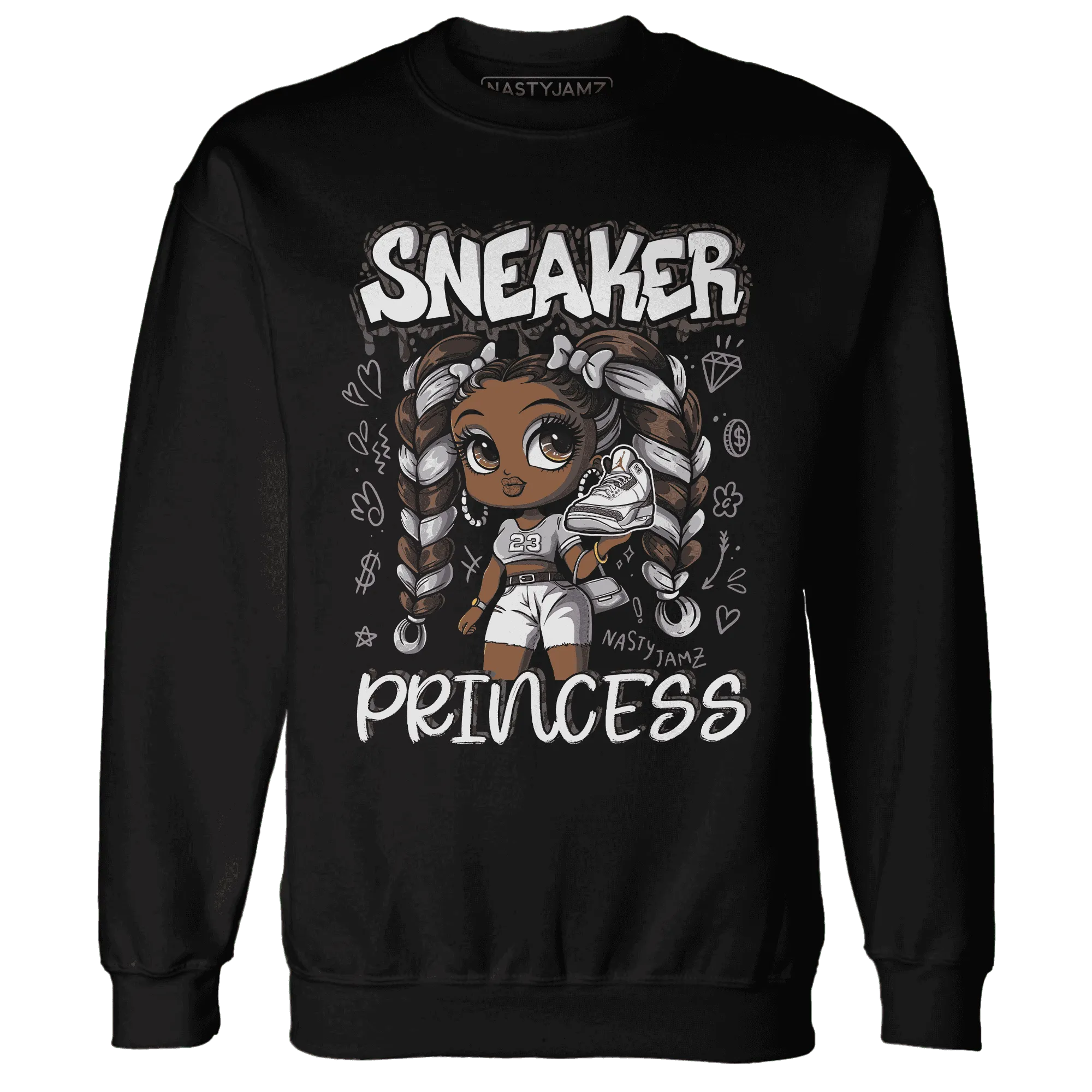 Cement-Grey-3s-Sweatshirt-Match-Sneaker-Princess