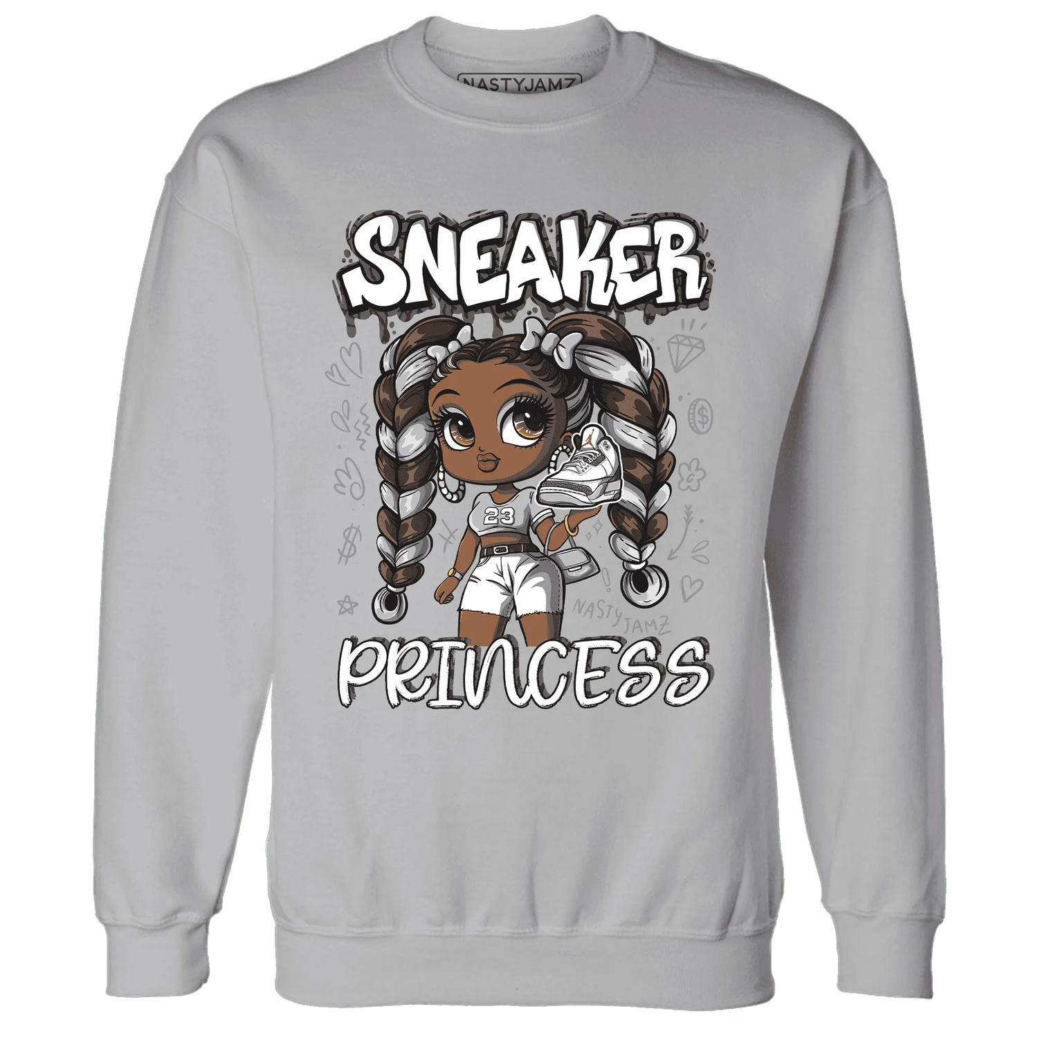 Cement-Grey-3s-Sweatshirt-Match-Sneaker-Princess