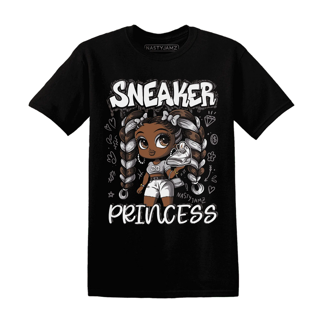 Cement-Grey-3s-T-Shirt-Match-Sneaker-Princess