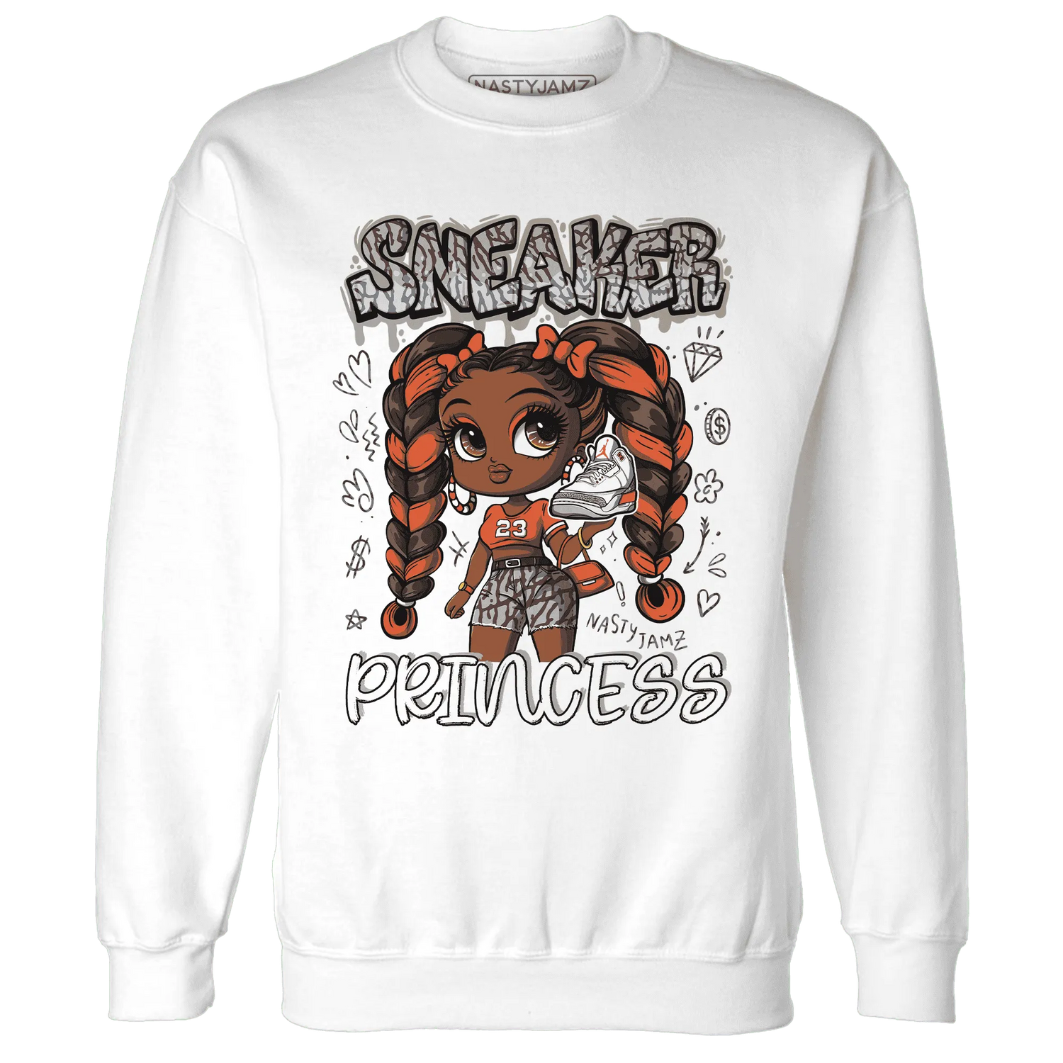 Georgia-Peach-3s-Sweatshirt-Match-Sneaker-Princess