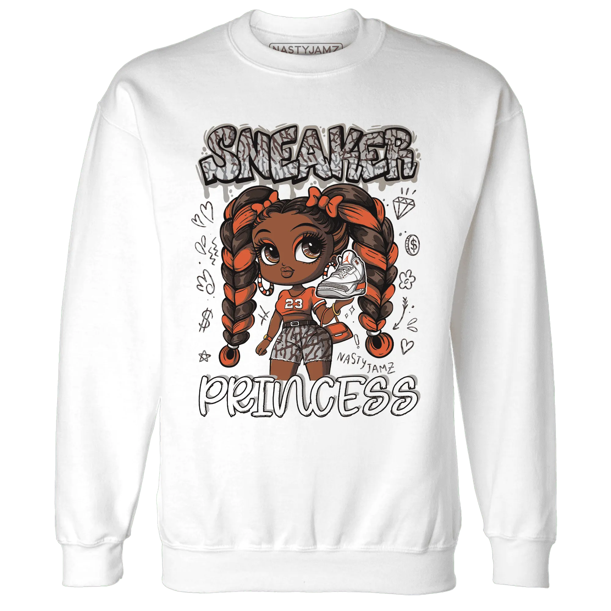 Georgia-Peach-3s-Sweatshirt-Match-Sneaker-Princess