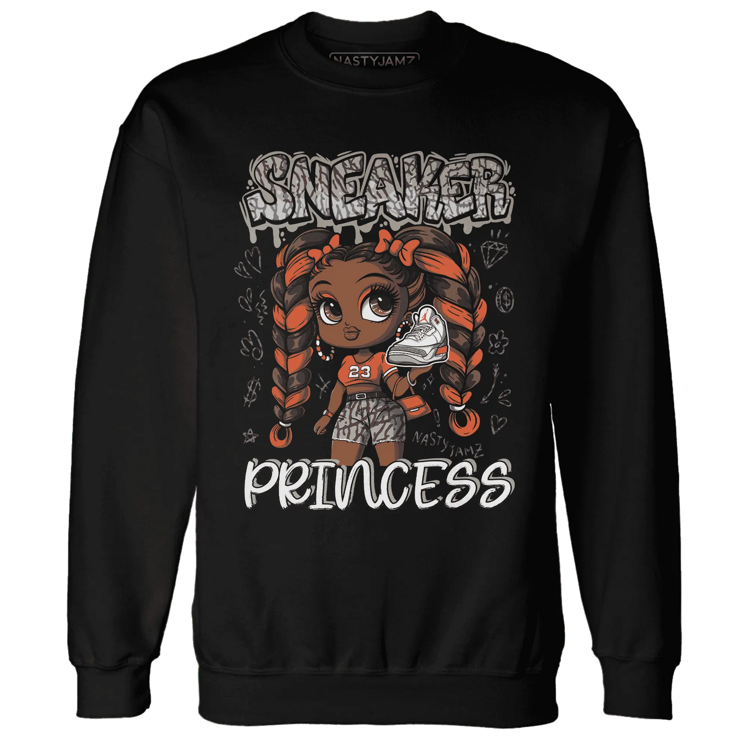 Georgia-Peach-3s-Sweatshirt-Match-Sneaker-Princess