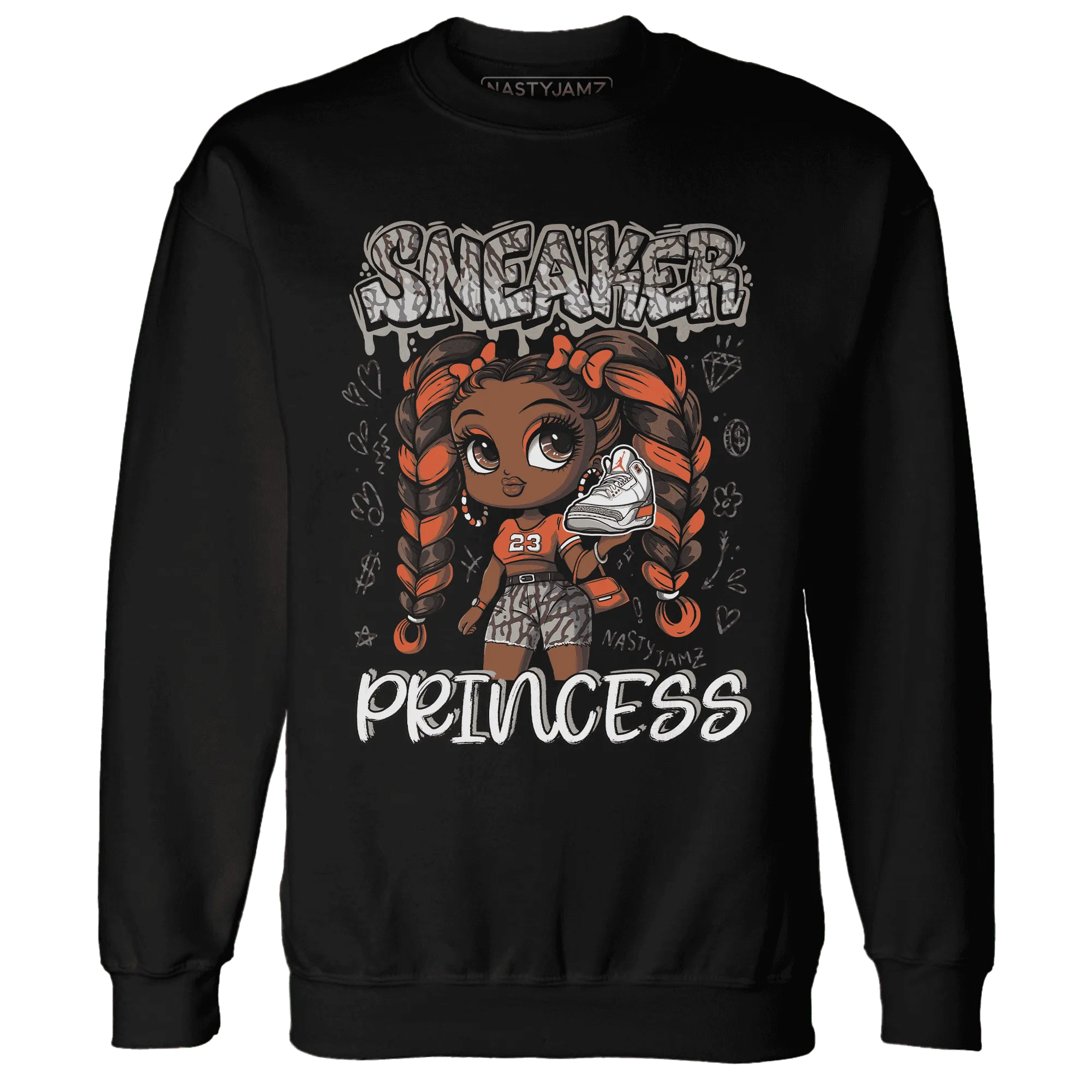 Georgia-Peach-3s-Sweatshirt-Match-Sneaker-Princess