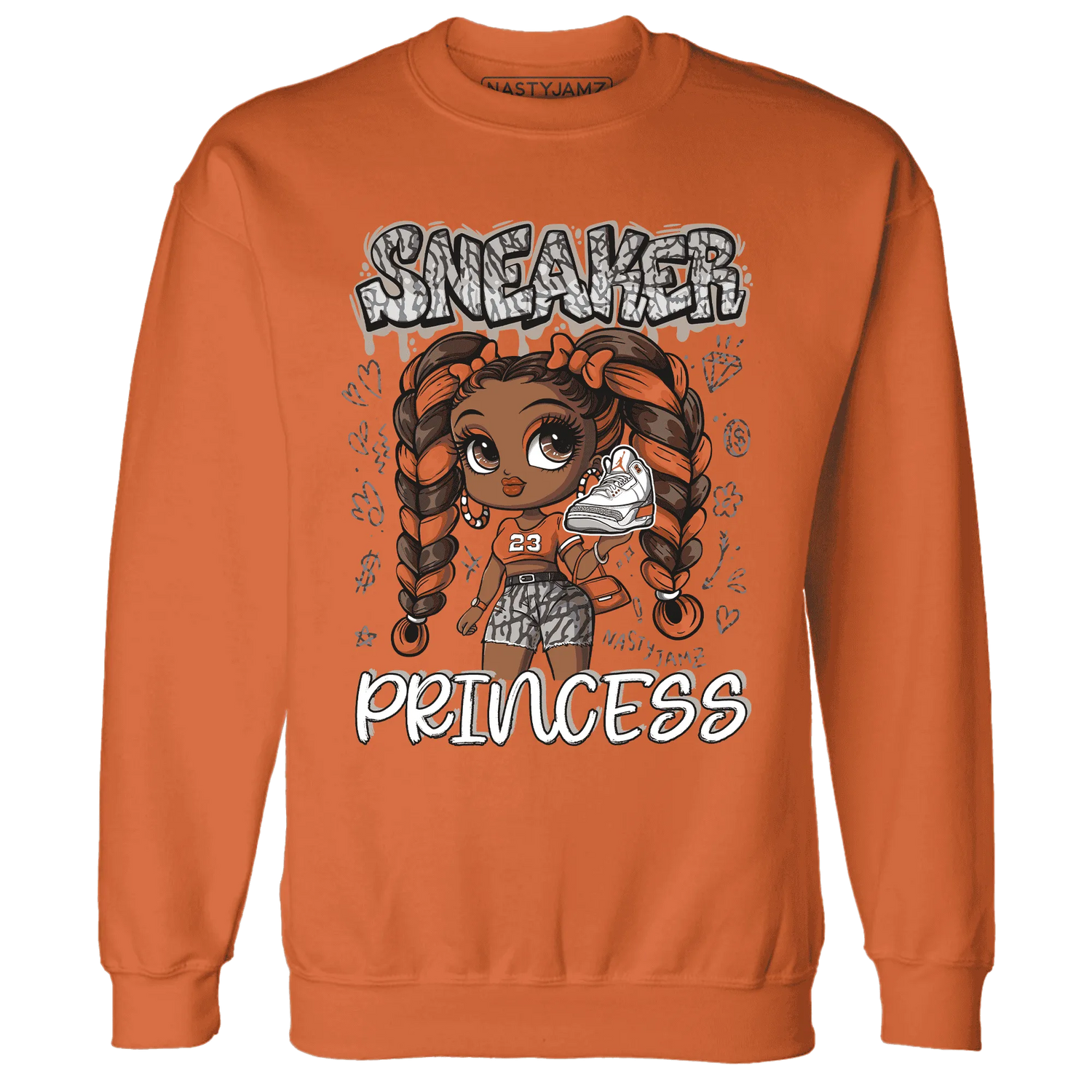 Georgia-Peach-3s-Sweatshirt-Match-Sneaker-Princess