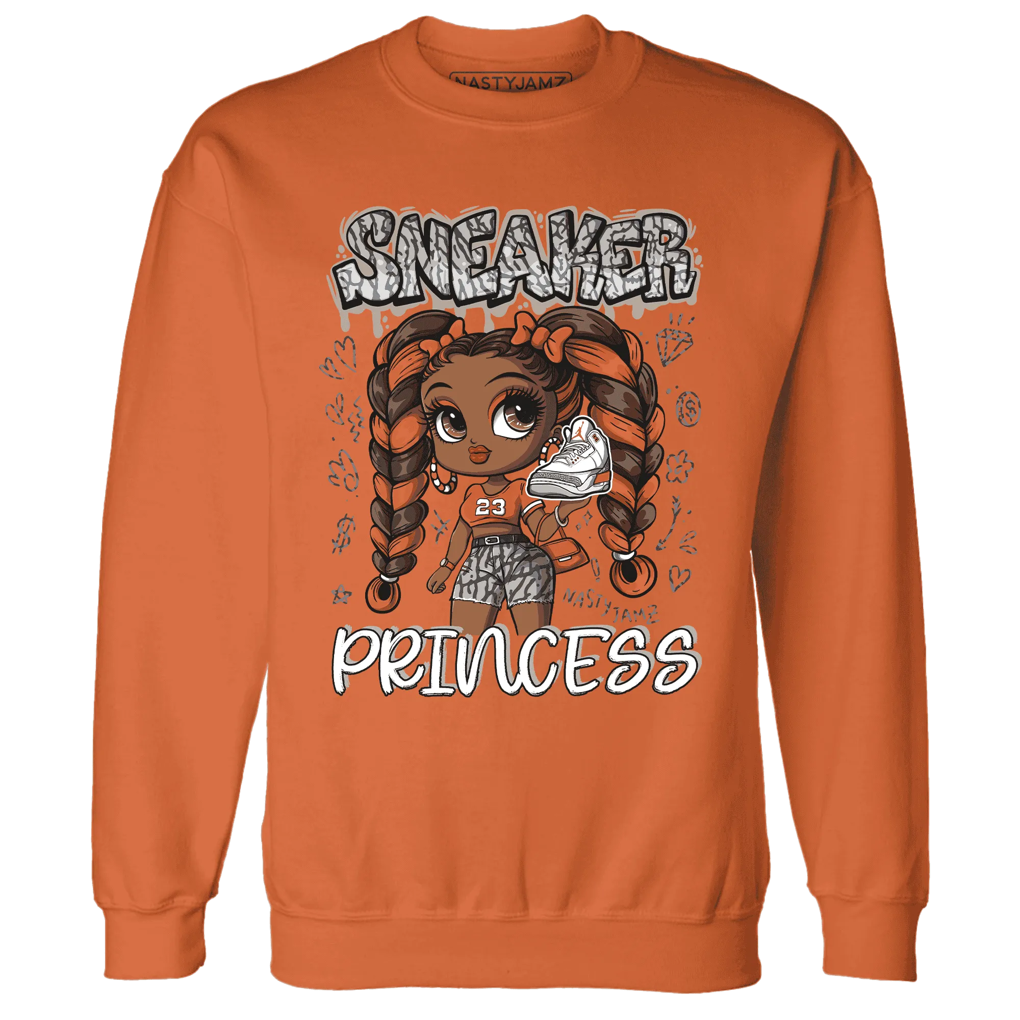 Georgia-Peach-3s-Sweatshirt-Match-Sneaker-Princess