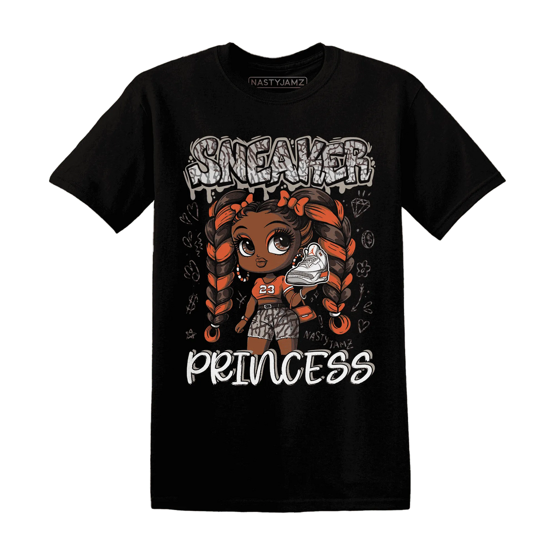 Georgia-Peach-3s-T-Shirt-Match-Sneaker-Princess