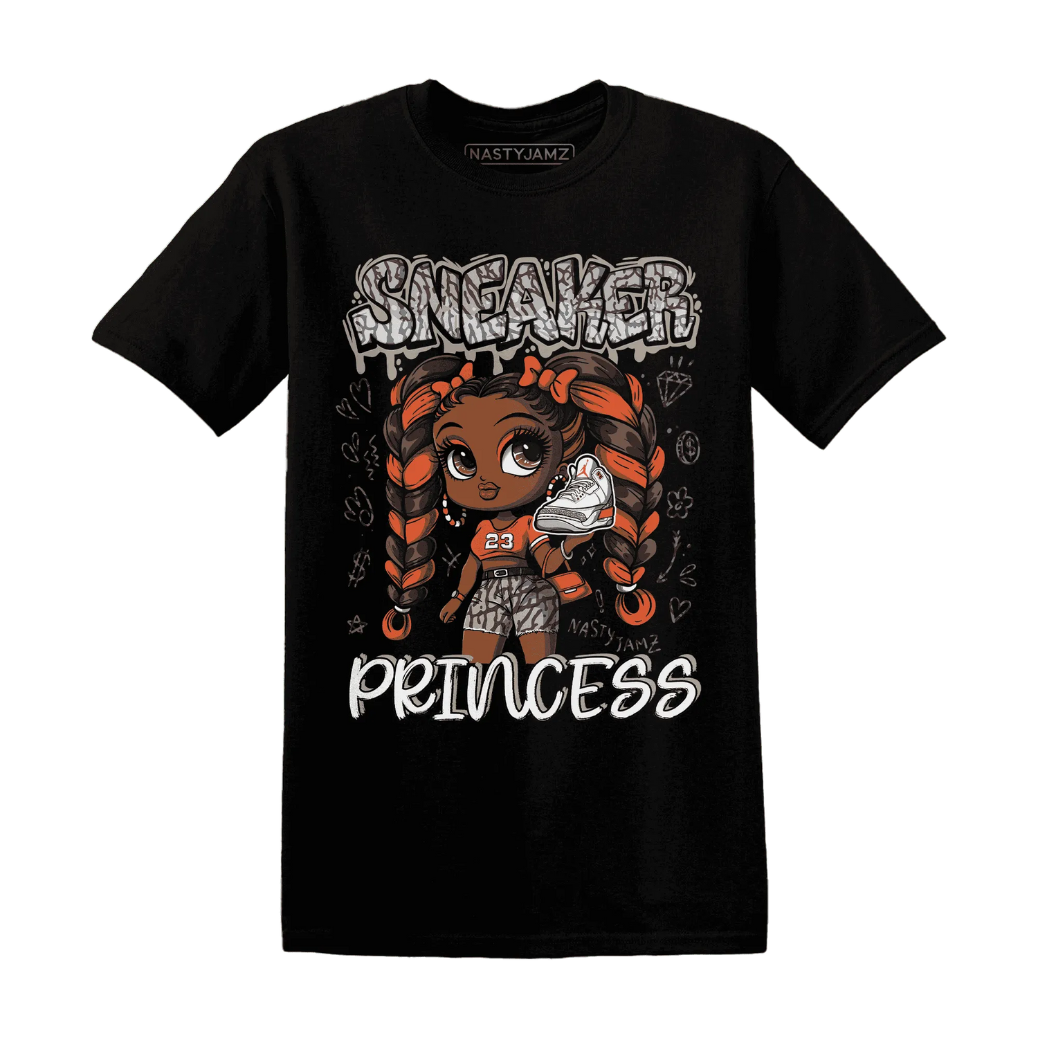 Georgia-Peach-3s-T-Shirt-Match-Sneaker-Princess