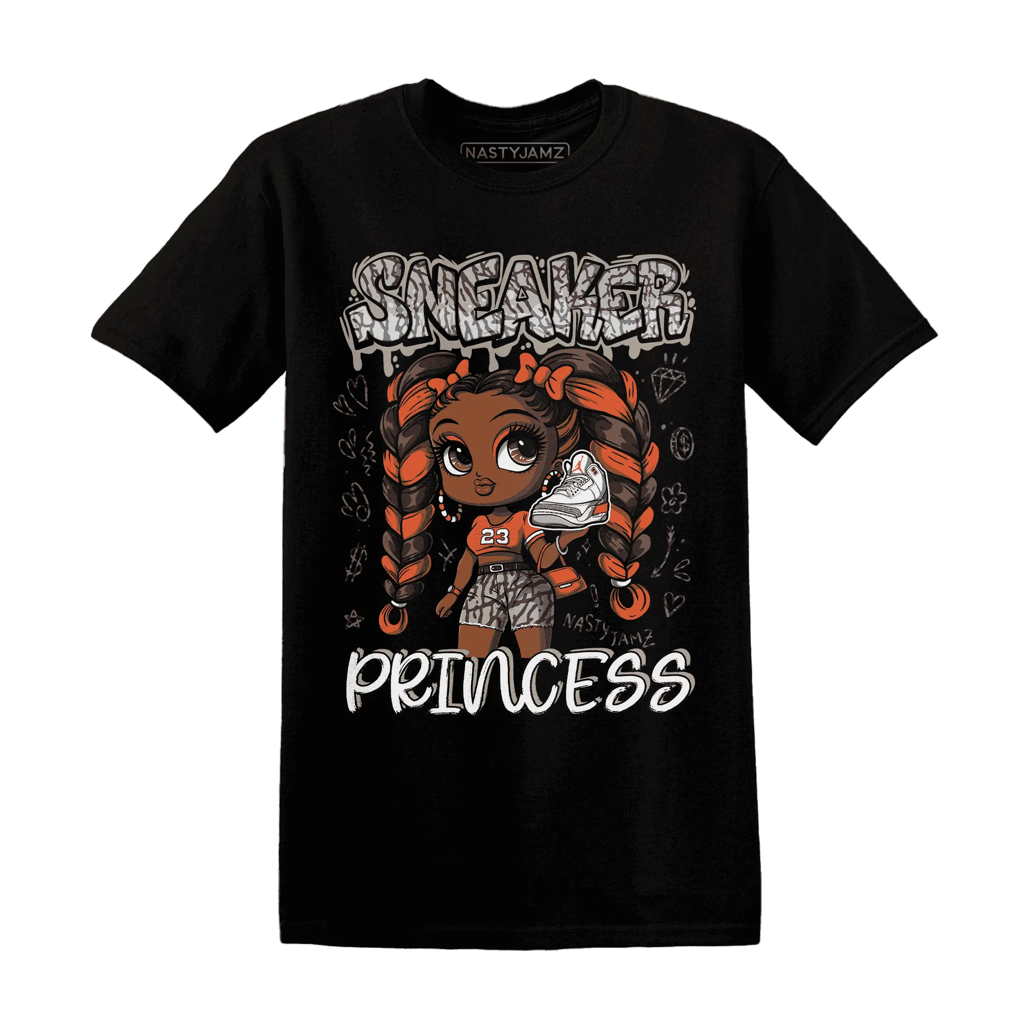 Georgia-Peach-3s-T-Shirt-Match-Sneaker-Princess