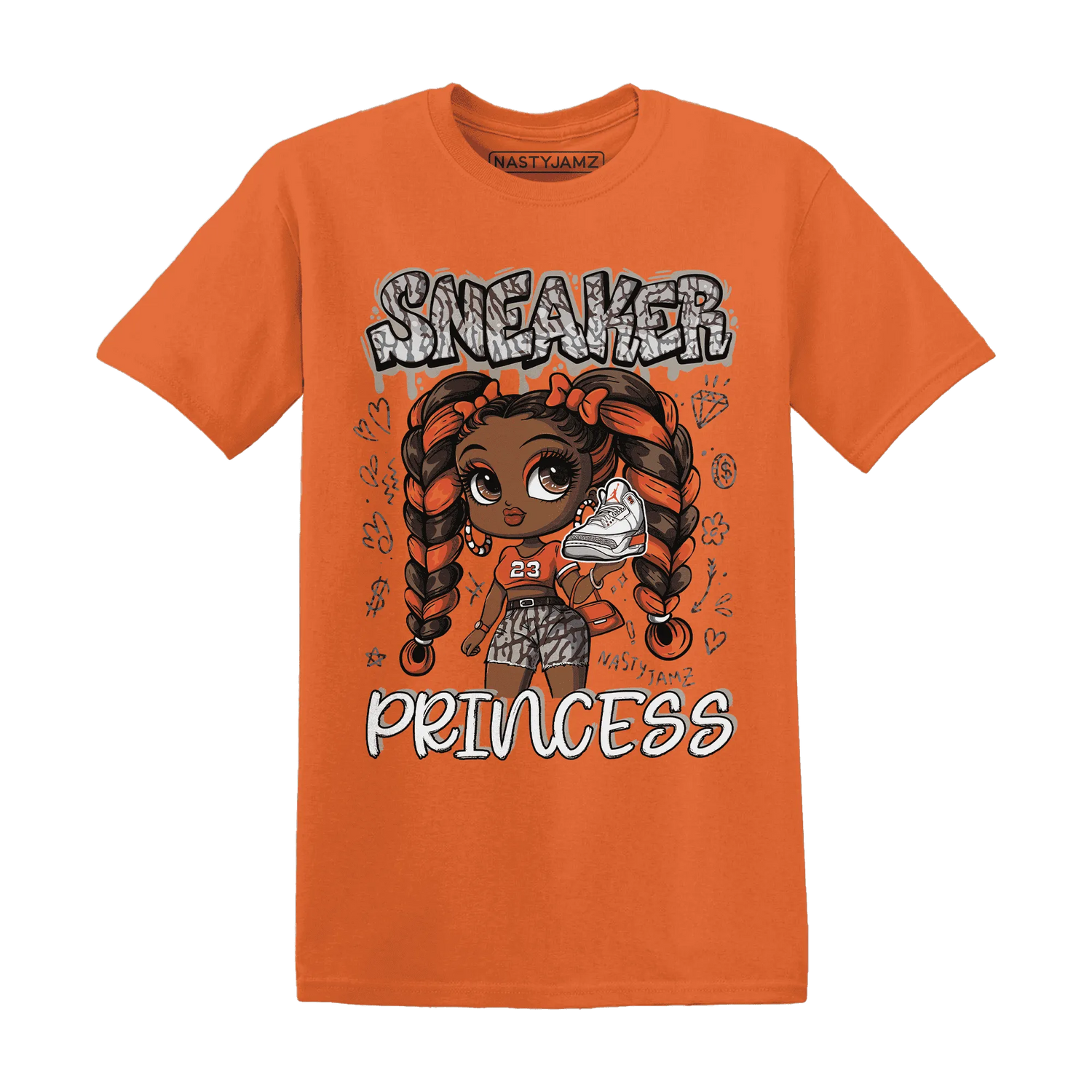 Georgia-Peach-3s-T-Shirt-Match-Sneaker-Princess