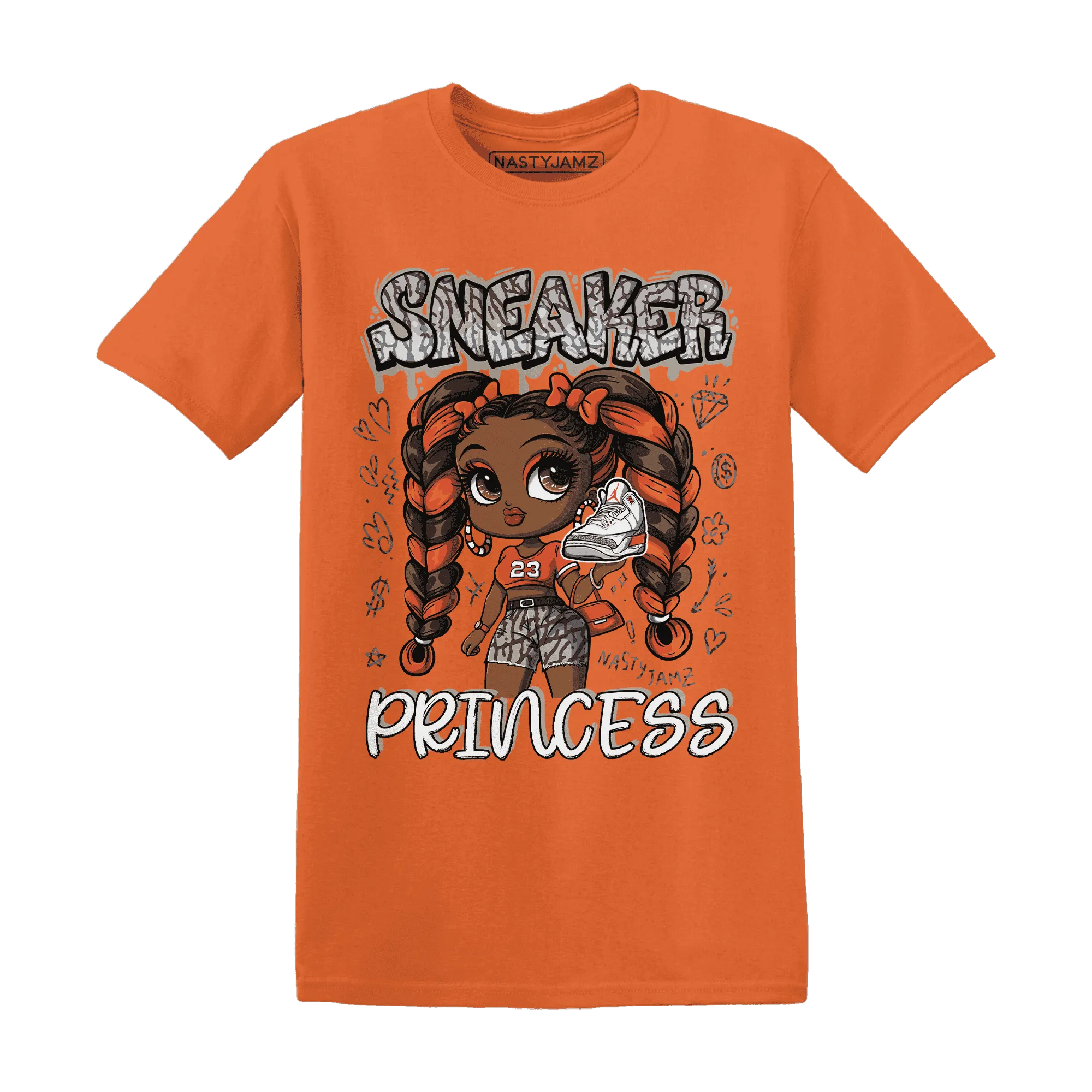 Georgia-Peach-3s-T-Shirt-Match-Sneaker-Princess