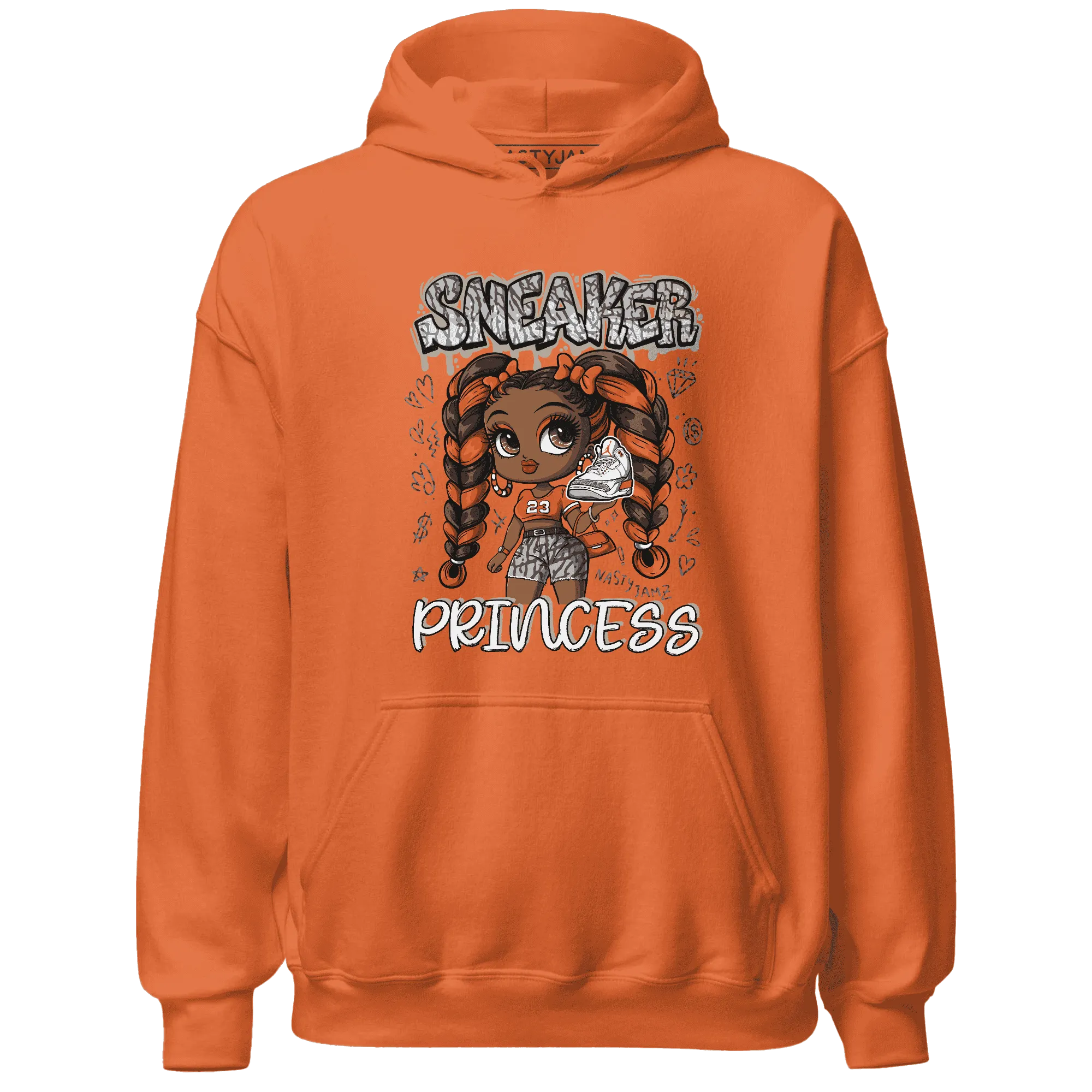 Georgia-Peach-3s-Hoodie-Match-Sneaker-Princess