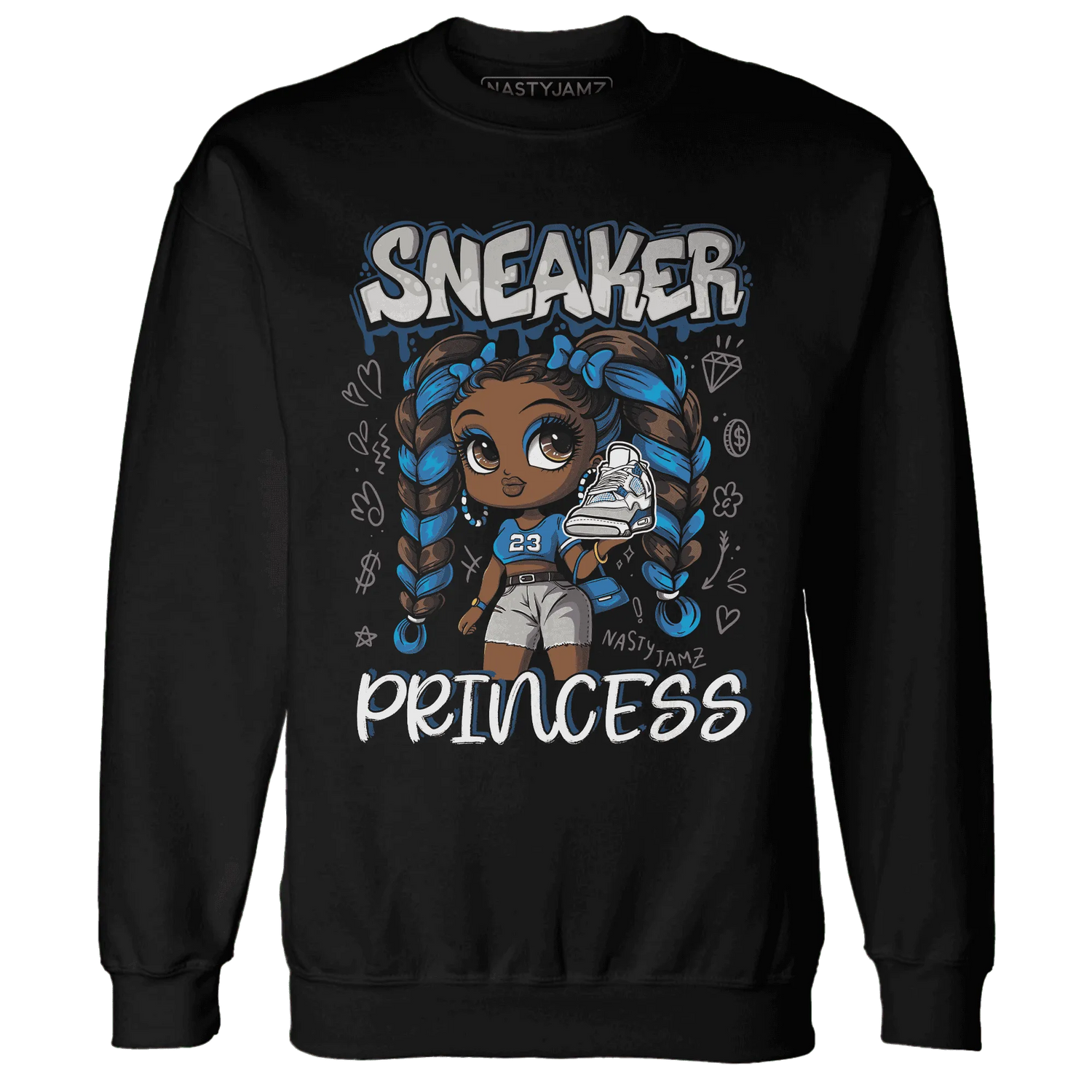 Industrial-Blue-4s-Sweatshirt-Match-Sneaker-Princess