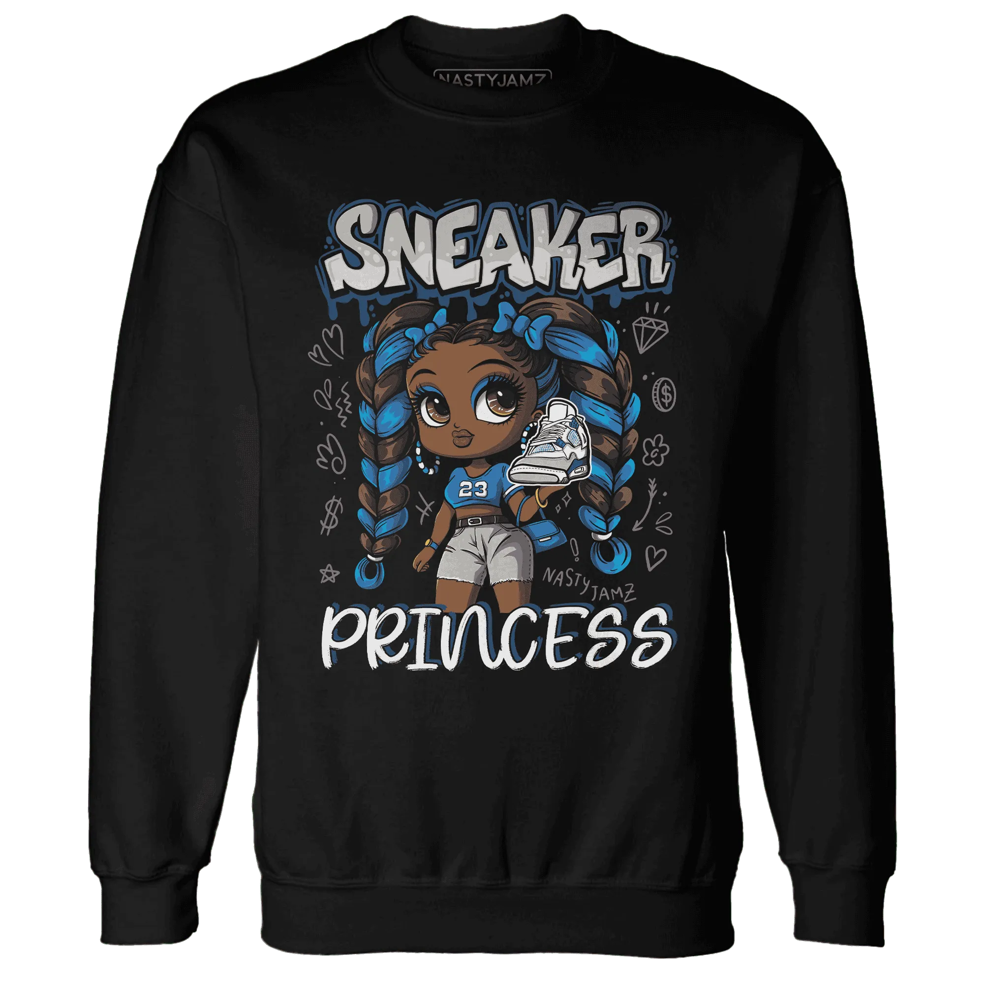 Industrial-Blue-4s-Sweatshirt-Match-Sneaker-Princess