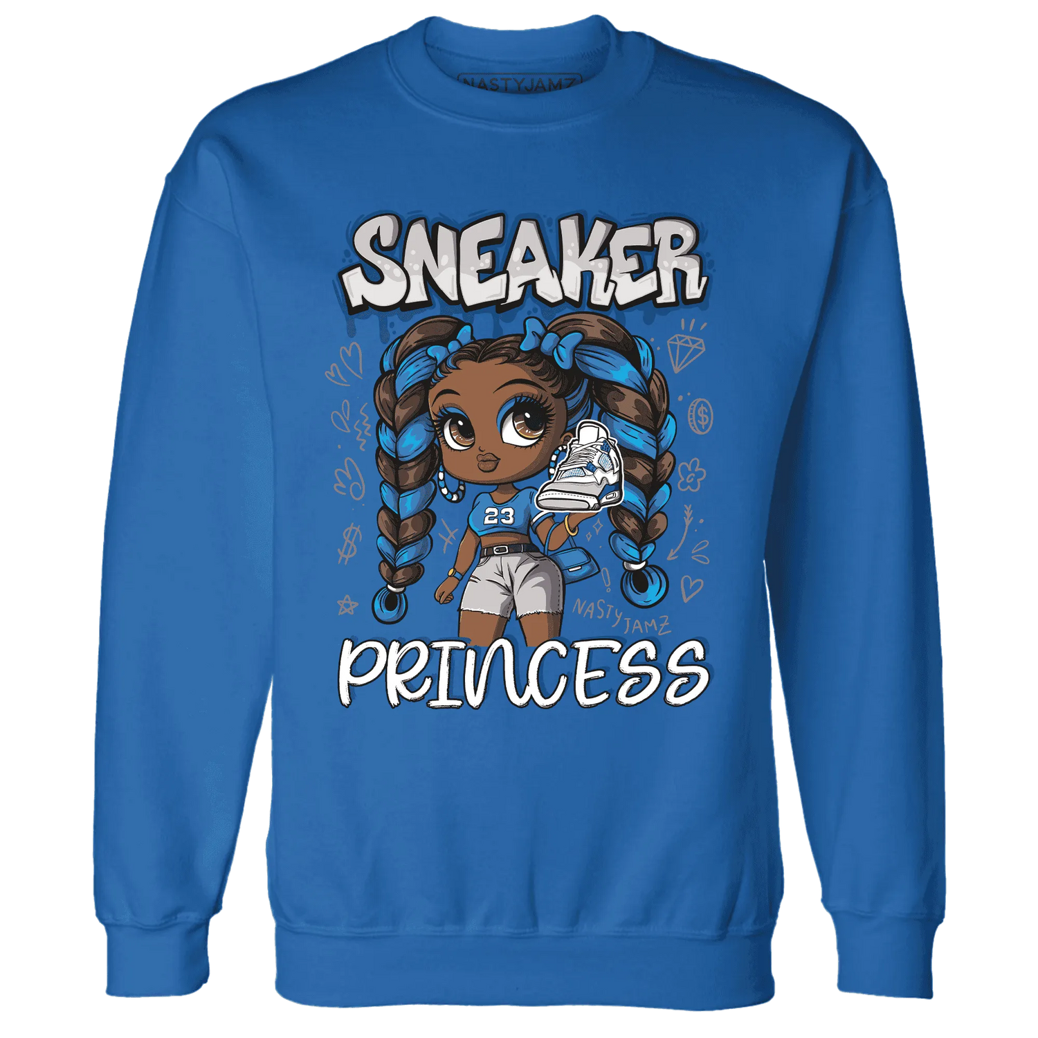 Industrial-Blue-4s-Sweatshirt-Match-Sneaker-Princess