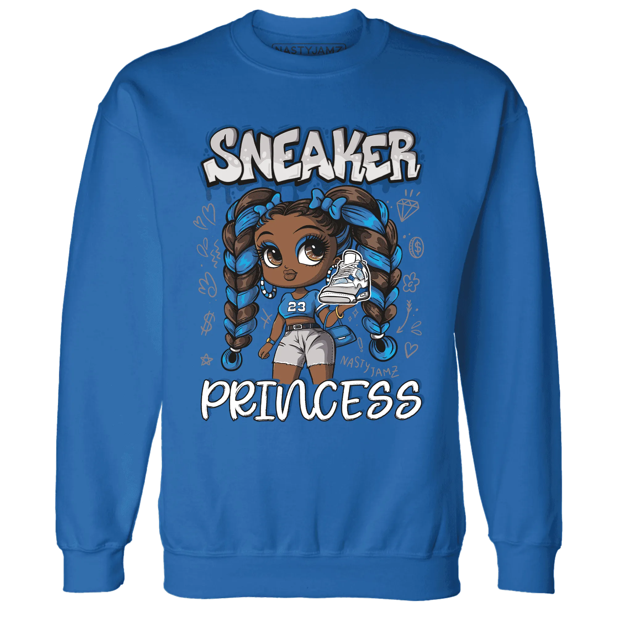 Industrial-Blue-4s-Sweatshirt-Match-Sneaker-Princess