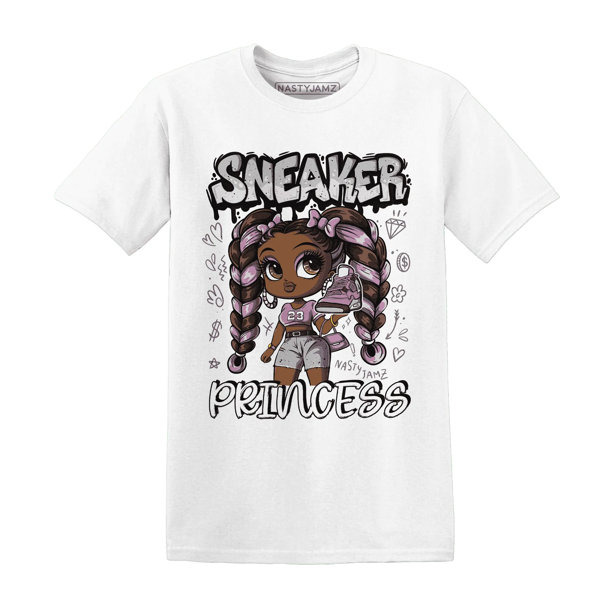 Orchid-Neutral-Grey-Black-White-4s-NastyJamz-T-Shirt-Match-Sneaker-Princess