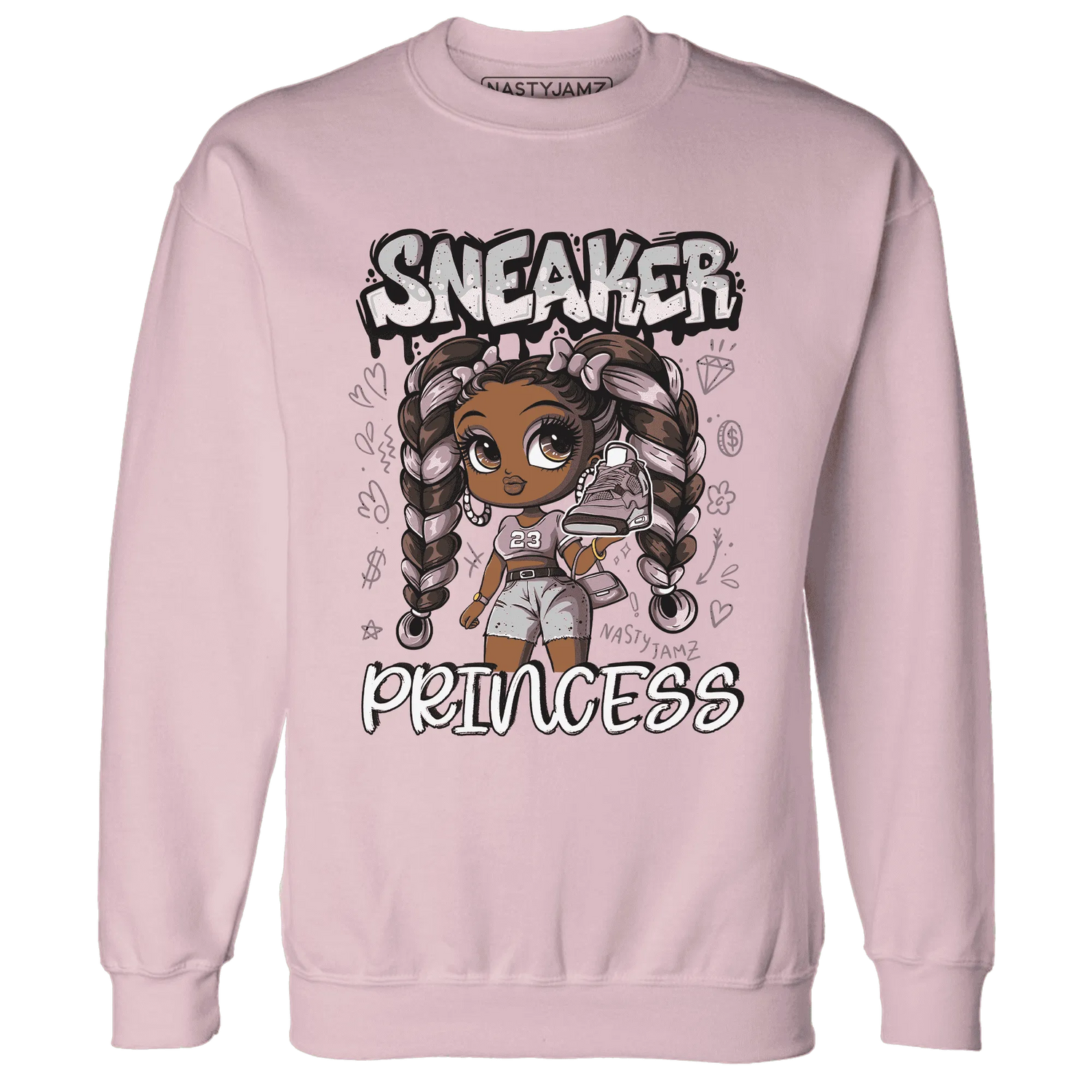 Orchid-Neutral-Grey-Black-White-4s-NastyJamz-Sweatshirt-Match-Sneaker-Princess
