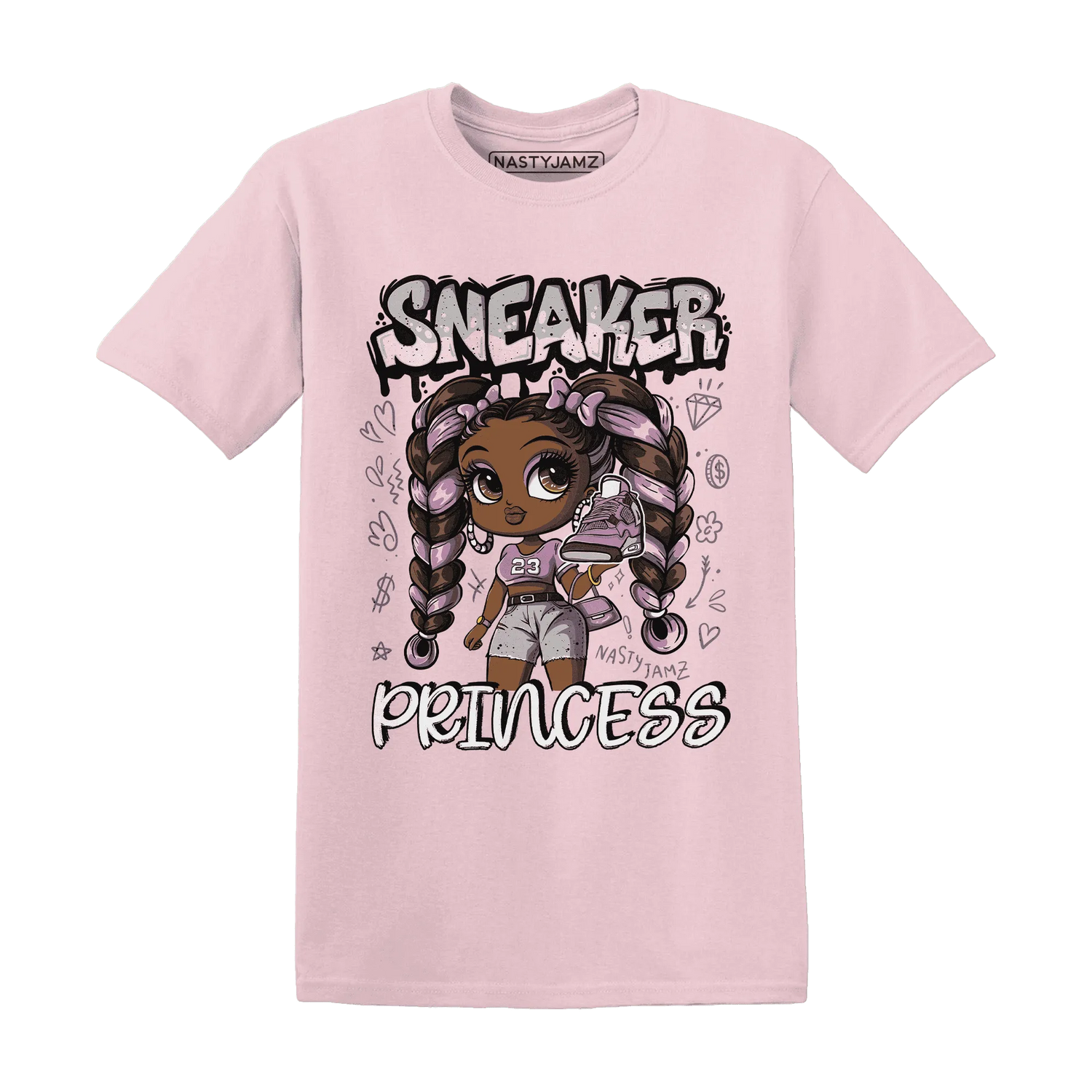 Orchid-Neutral-Grey-Black-White-4s-NastyJamz-T-Shirt-Match-Sneaker-Princess
