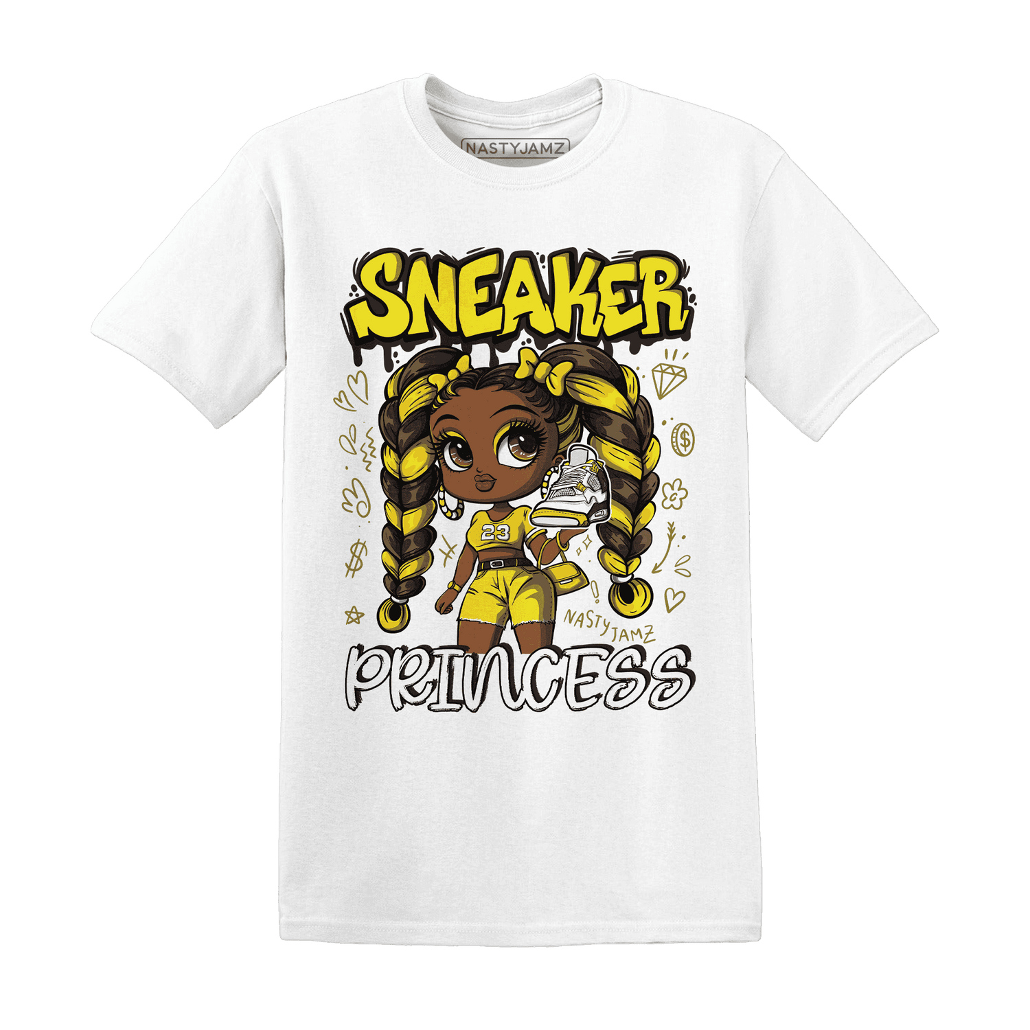 Vivid-Sulfur-4s-T-Shirt-Match-Sneaker-Princess