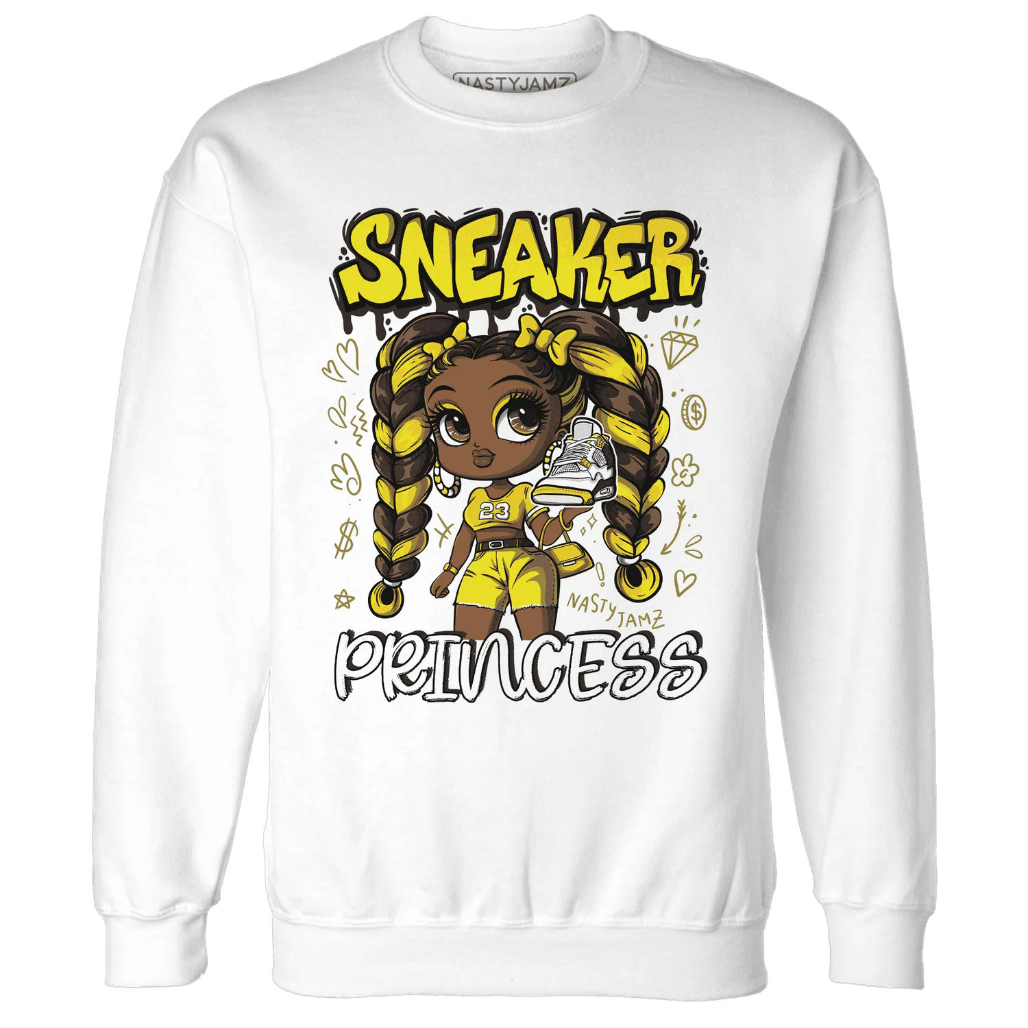 Vivid-Sulfur-4s-Sweatshirt-Match-Sneaker-Princess