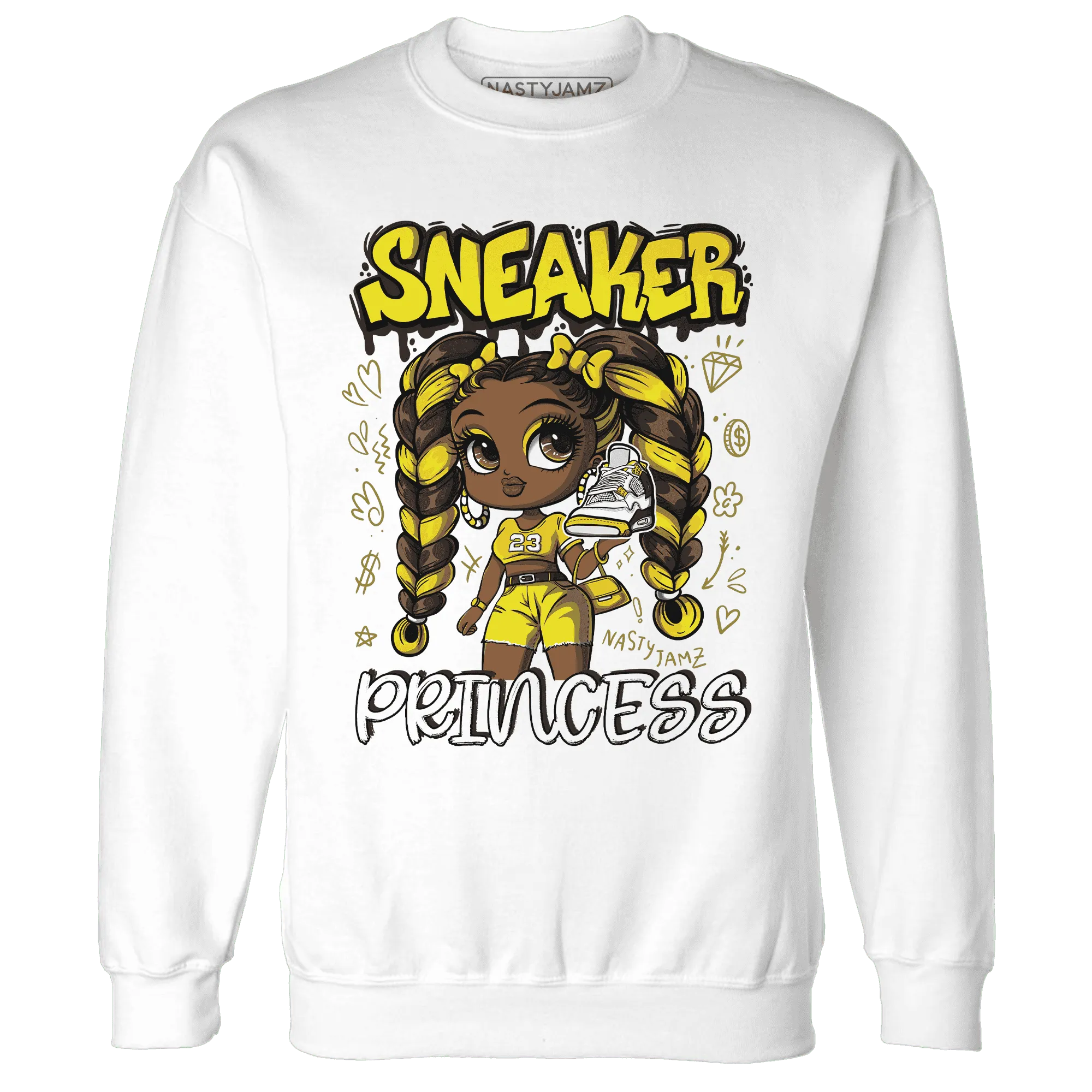 Vivid-Sulfur-4s-Sweatshirt-Match-Sneaker-Princess