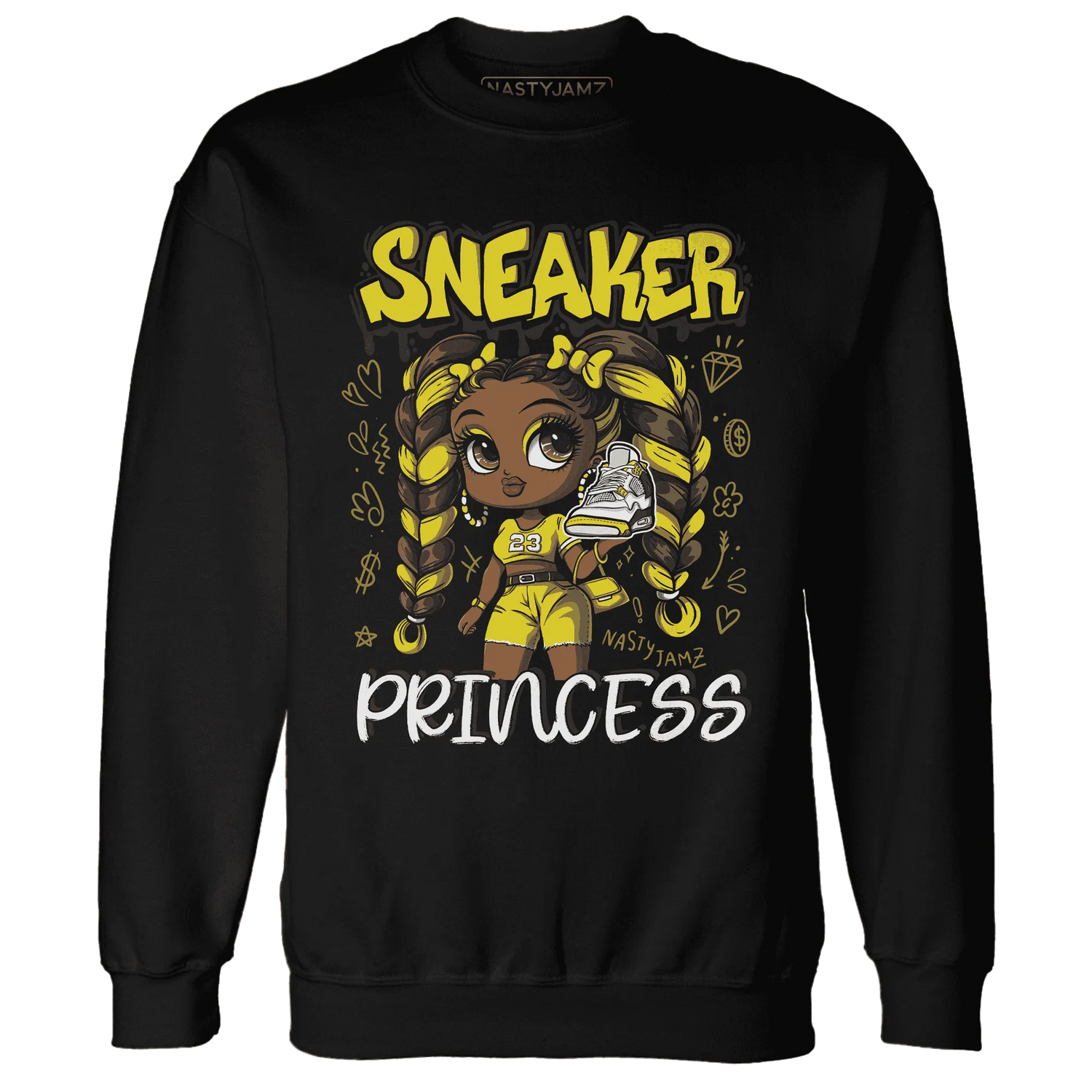 Vivid-Sulfur-4s-Sweatshirt-Match-Sneaker-Princess