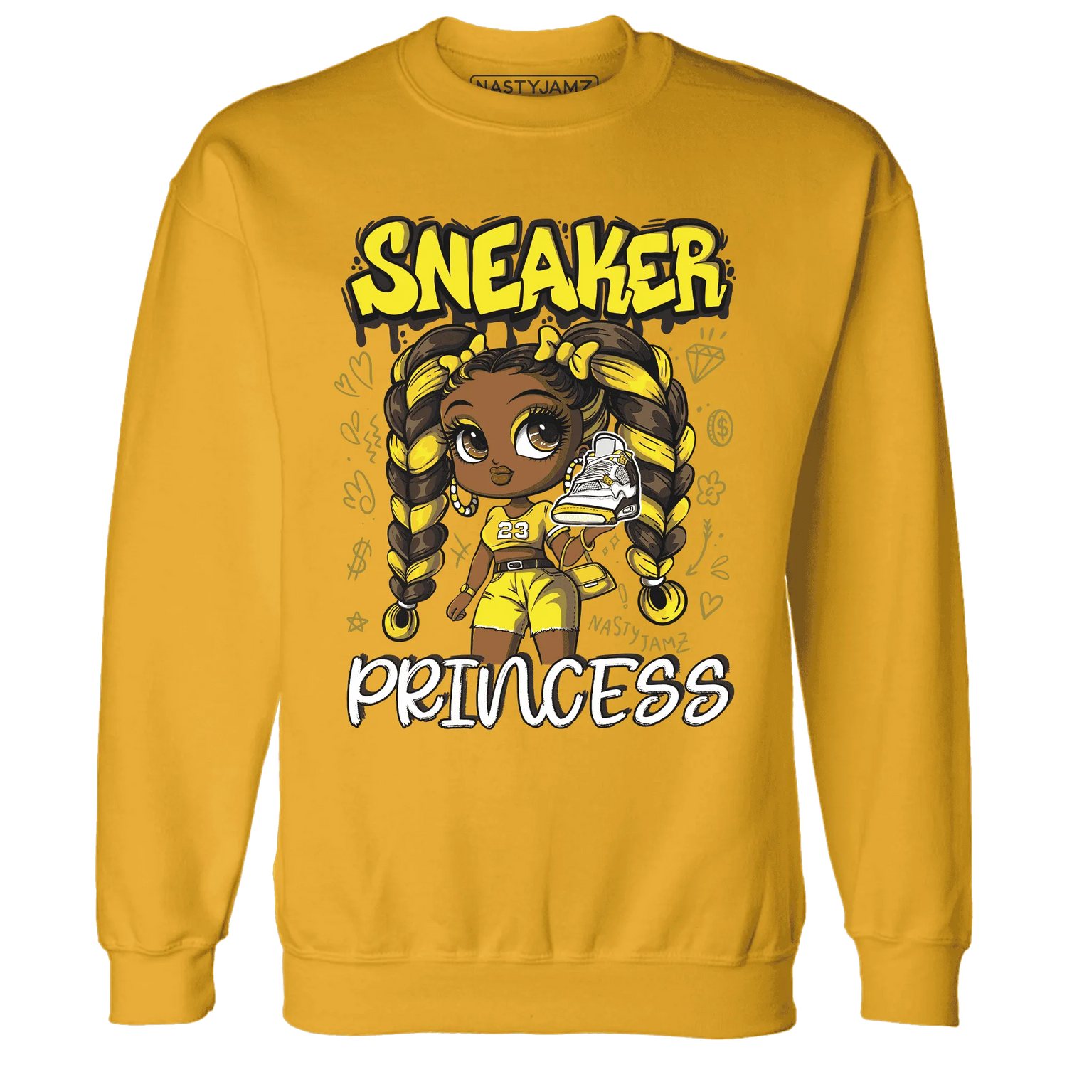 Vivid-Sulfur-4s-Sweatshirt-Match-Sneaker-Princess