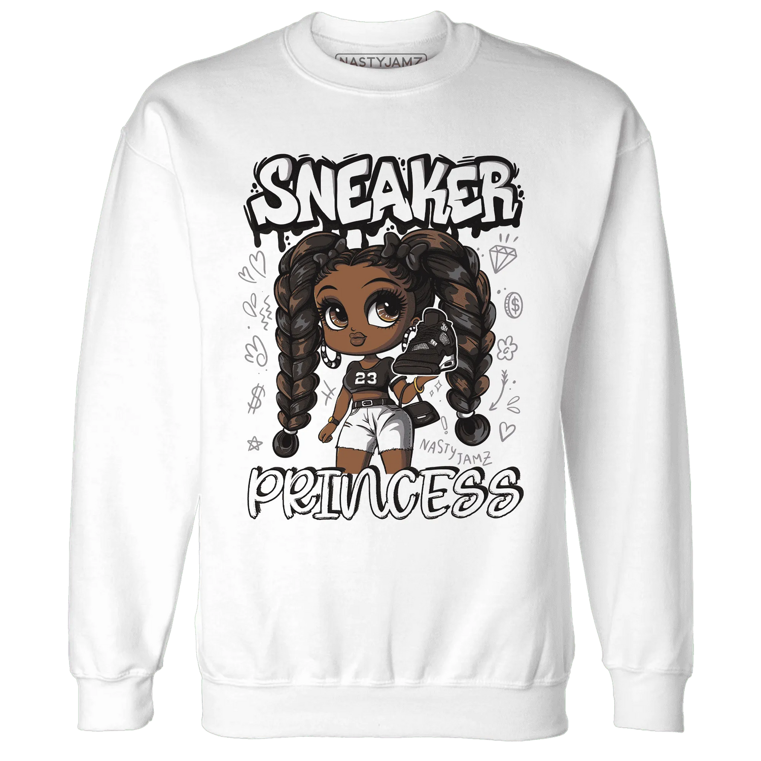 White-Thunder-4s-Sweatshirt-Match-Sneaker-Princess