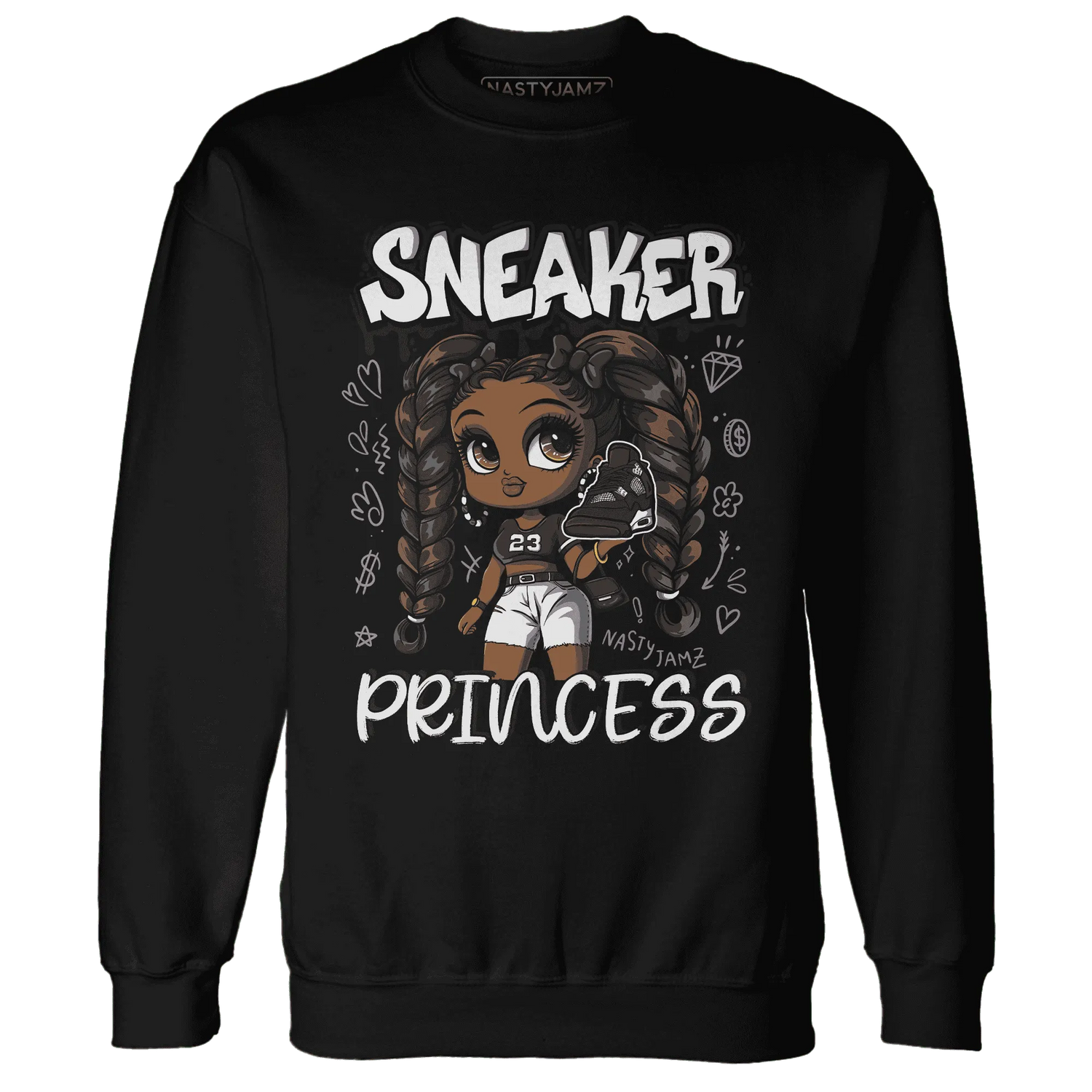 White-Thunder-4s-Sweatshirt-Match-Sneaker-Princess