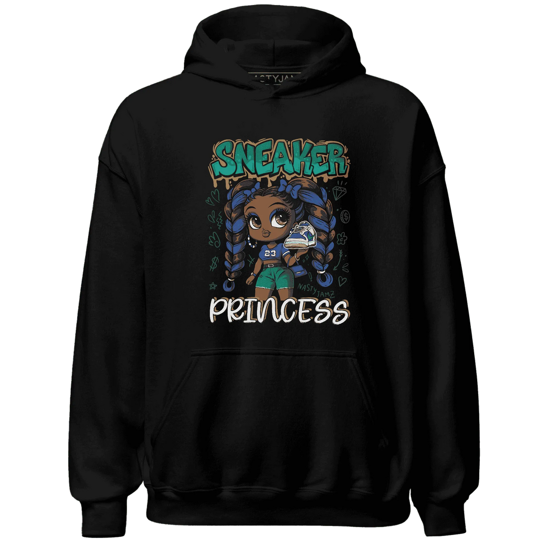 Dunk-Hyper-Royal-Malachite-NastyJamz-Hoodie-Match-Sneaker-Princess