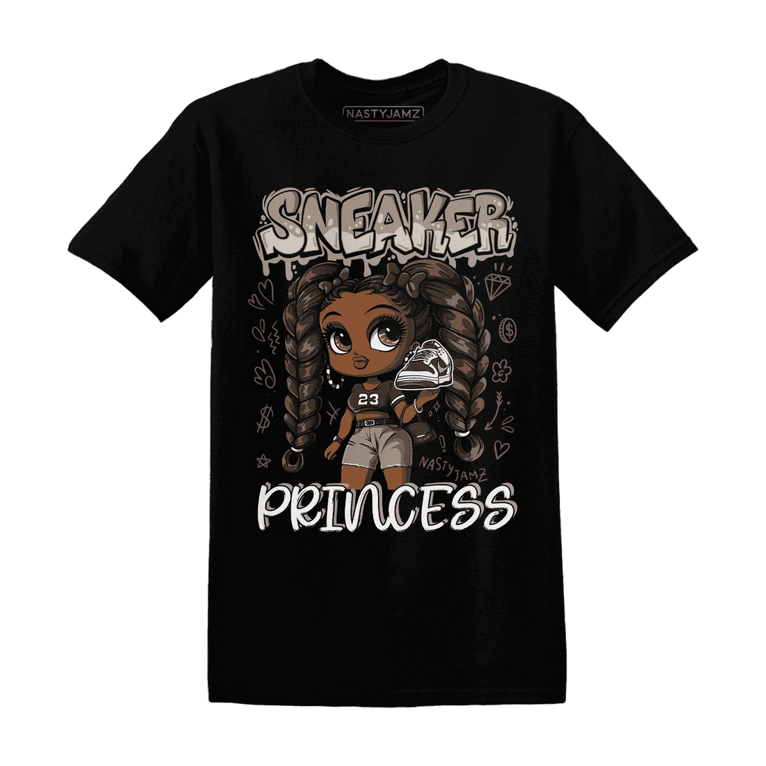 Dunk-Low-Baroque-Brown-T-Shirt-Match-Sneaker-Princess
