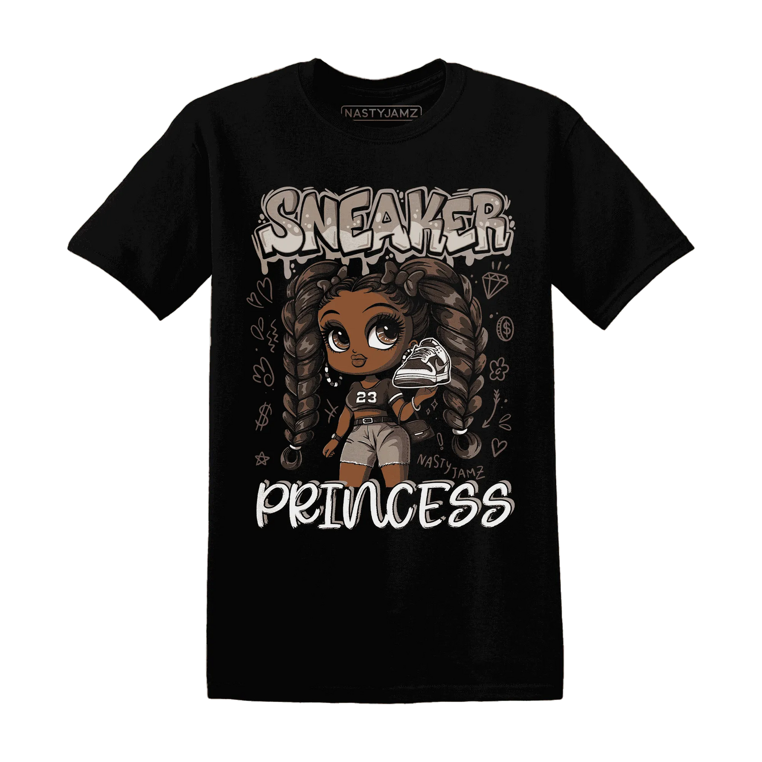 Dunk-Low-Baroque-Brown-T-Shirt-Match-Sneaker-Princess