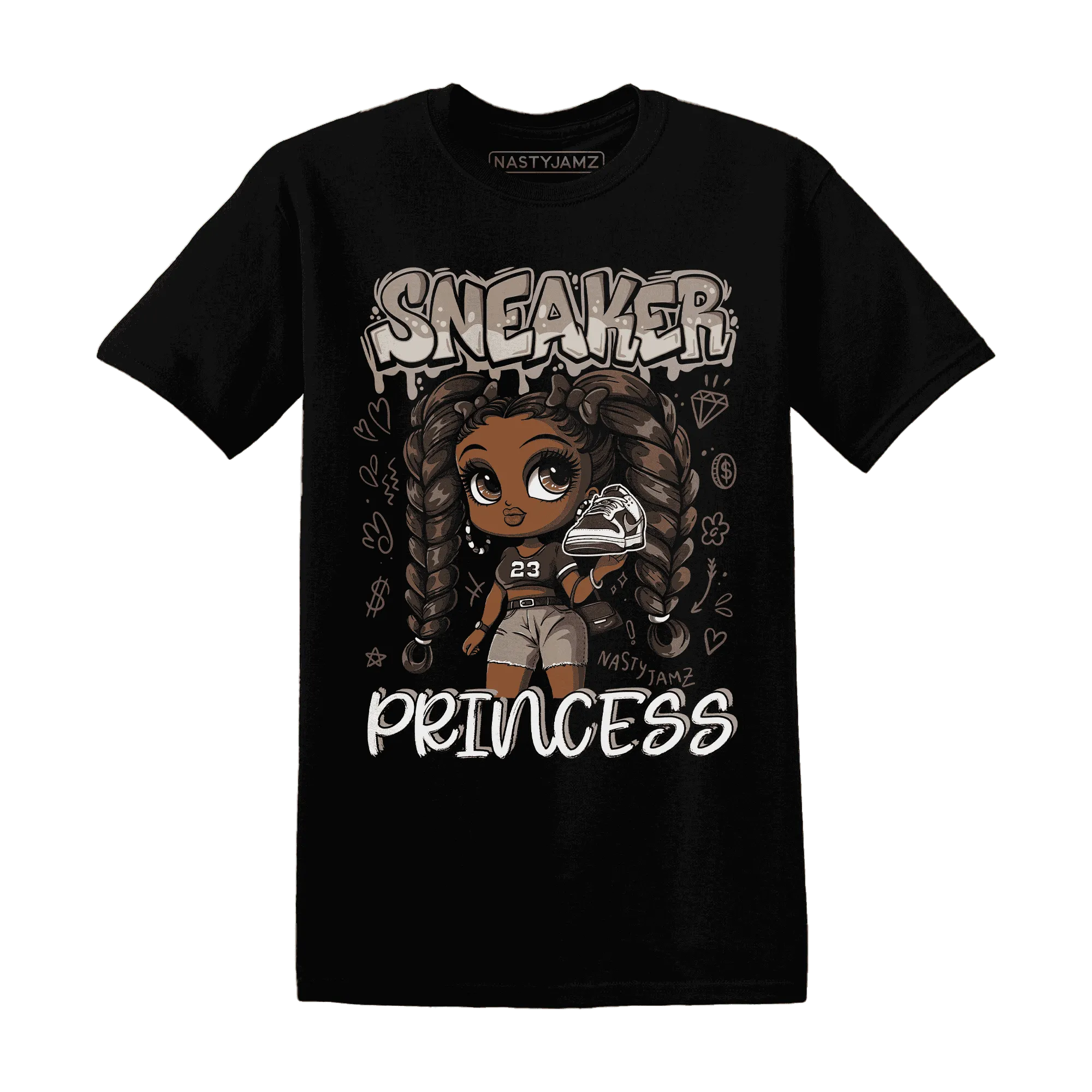 Dunk-Low-Baroque-Brown-T-Shirt-Match-Sneaker-Princess