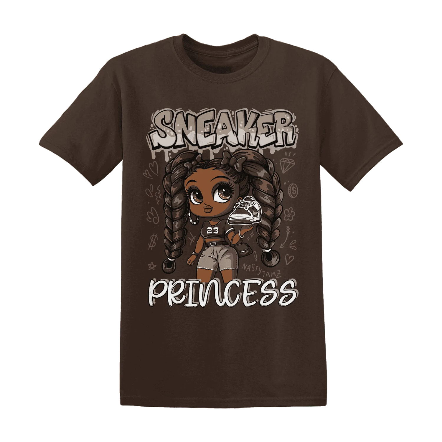 Dunk-Low-Baroque-Brown-T-Shirt-Match-Sneaker-Princess