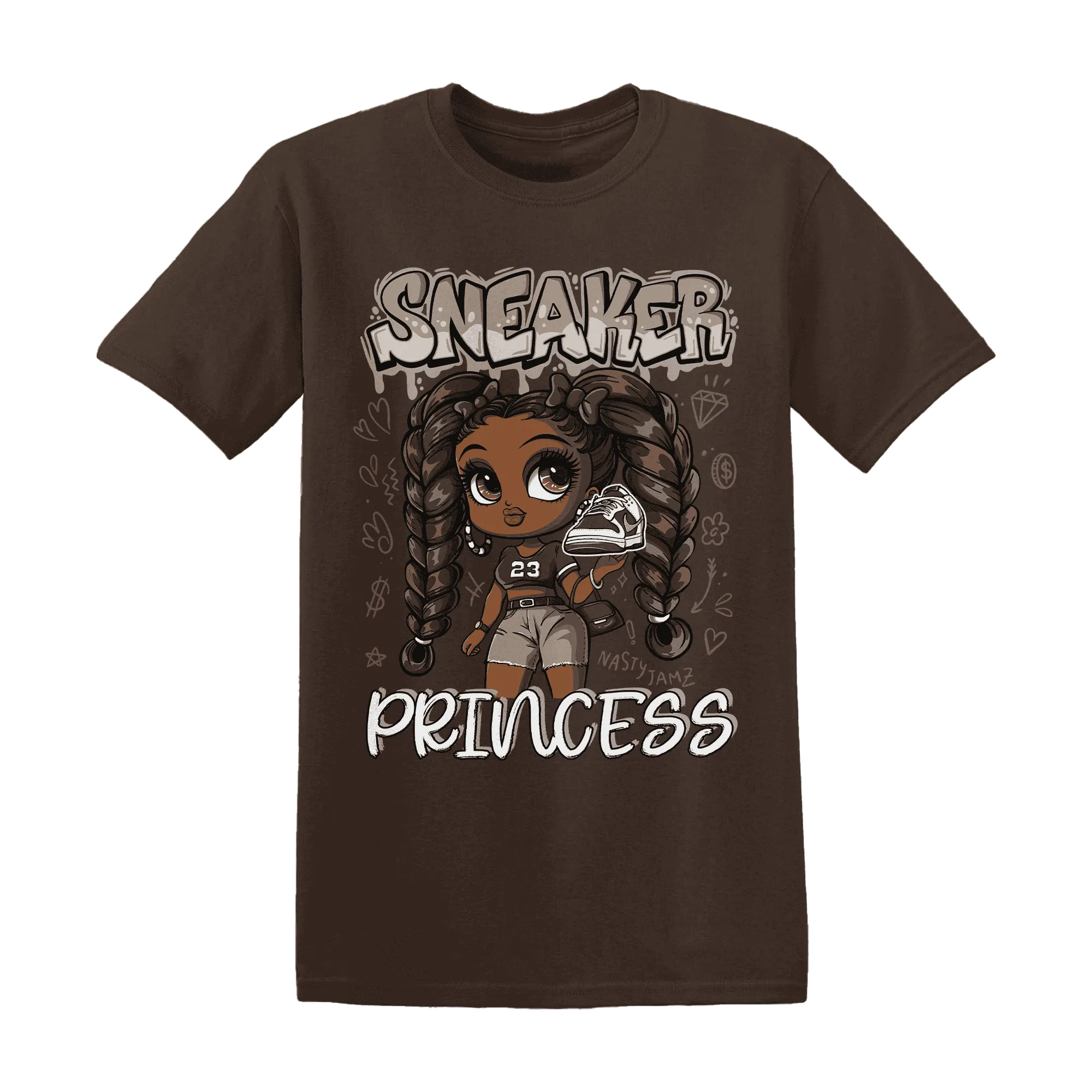 Dunk-Low-Baroque-Brown-T-Shirt-Match-Sneaker-Princess