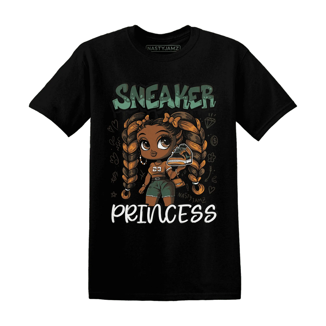 Dunk-Low-Ceramic-NastyJamz-T-Shirt-Match-Sneaker-Princess