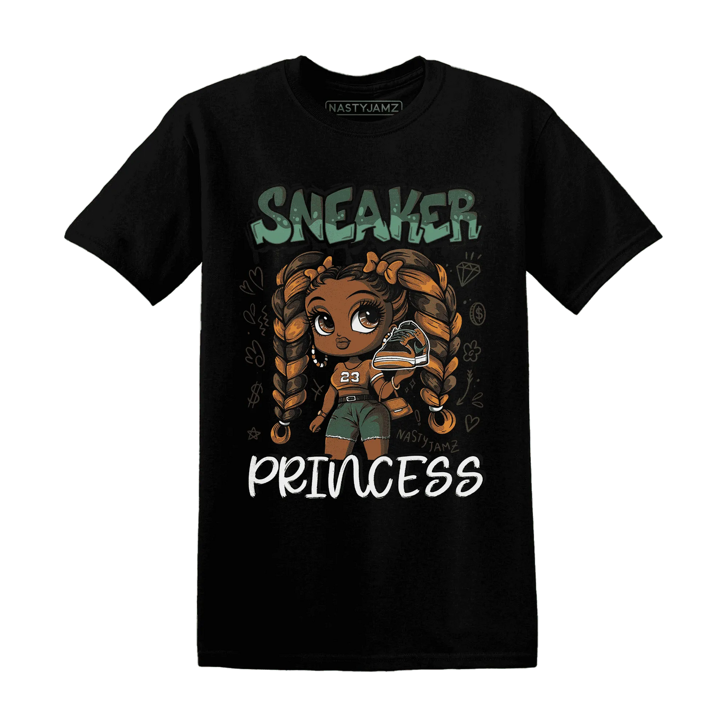 Dunk-Low-Ceramic-NastyJamz-T-Shirt-Match-Sneaker-Princess