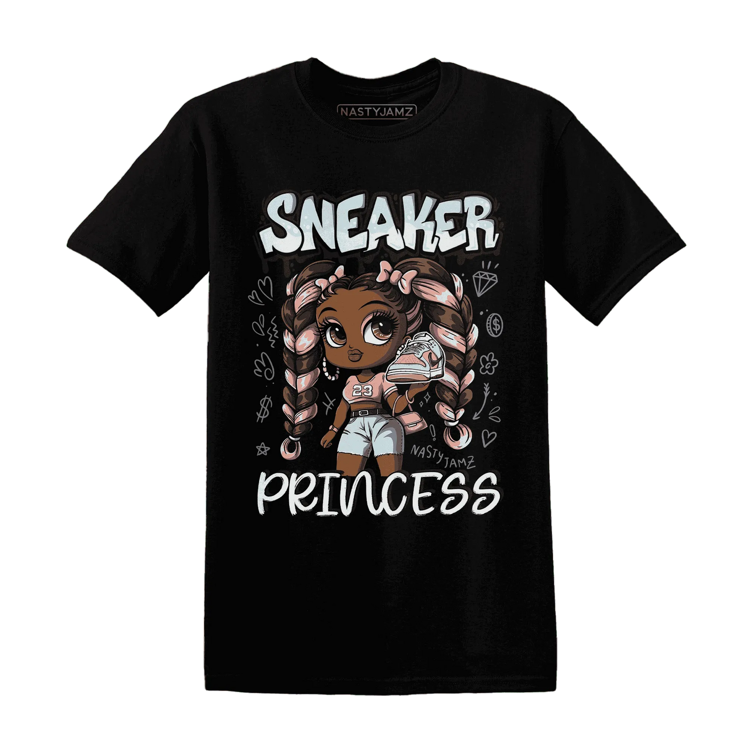 Dunk-Low-Glacier-Blue-Arctic-Orange-NastyJamz-T-Shirt-Match-Sneaker-Princess