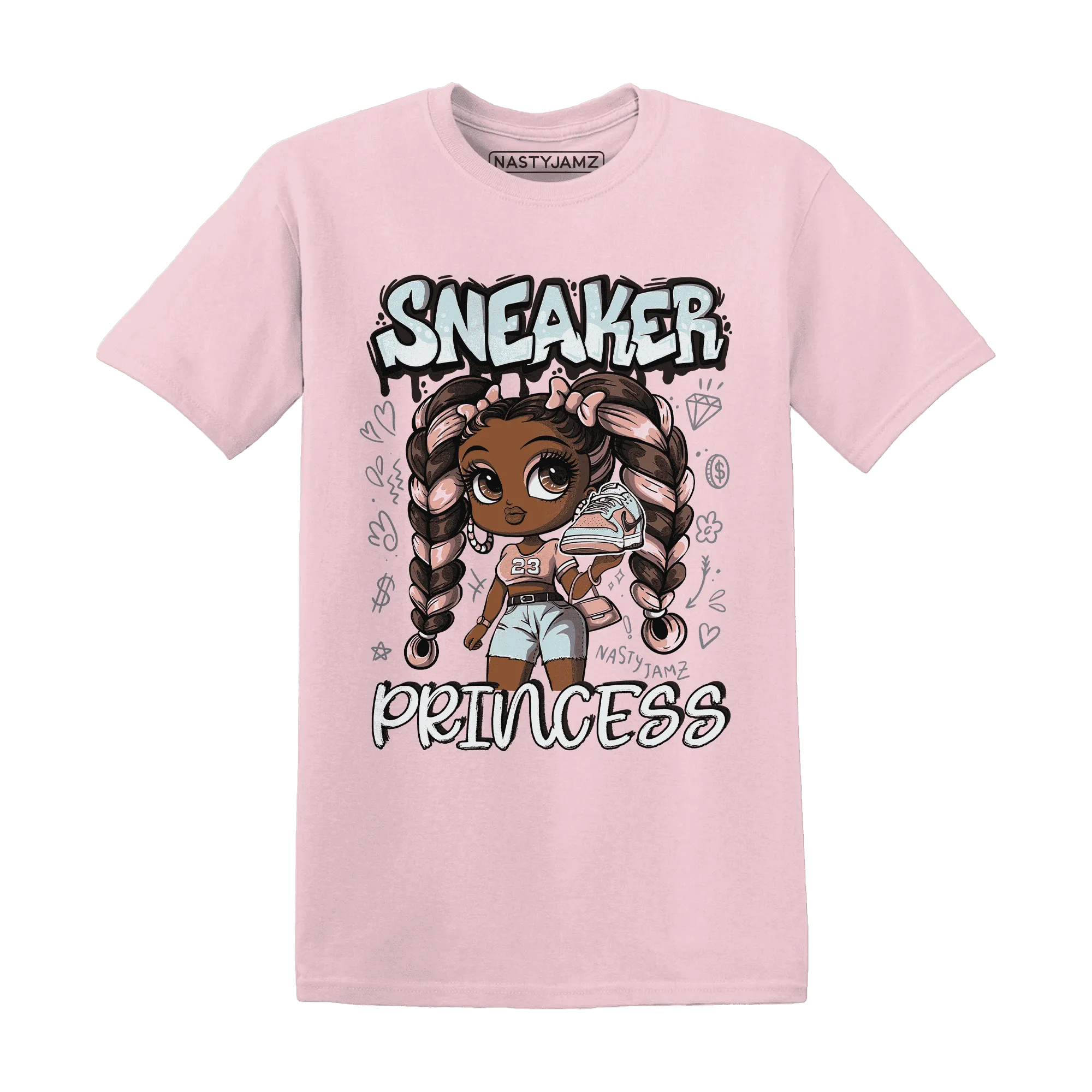 Dunk-Low-Glacier-Blue-Arctic-Orange-NastyJamz-T-Shirt-Match-Sneaker-Princess