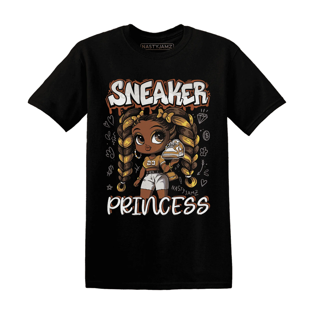 Dunk-Low-Retro-Wheat-Orange-NastyJamz-T-Shirt-Match-Sneaker-Princess