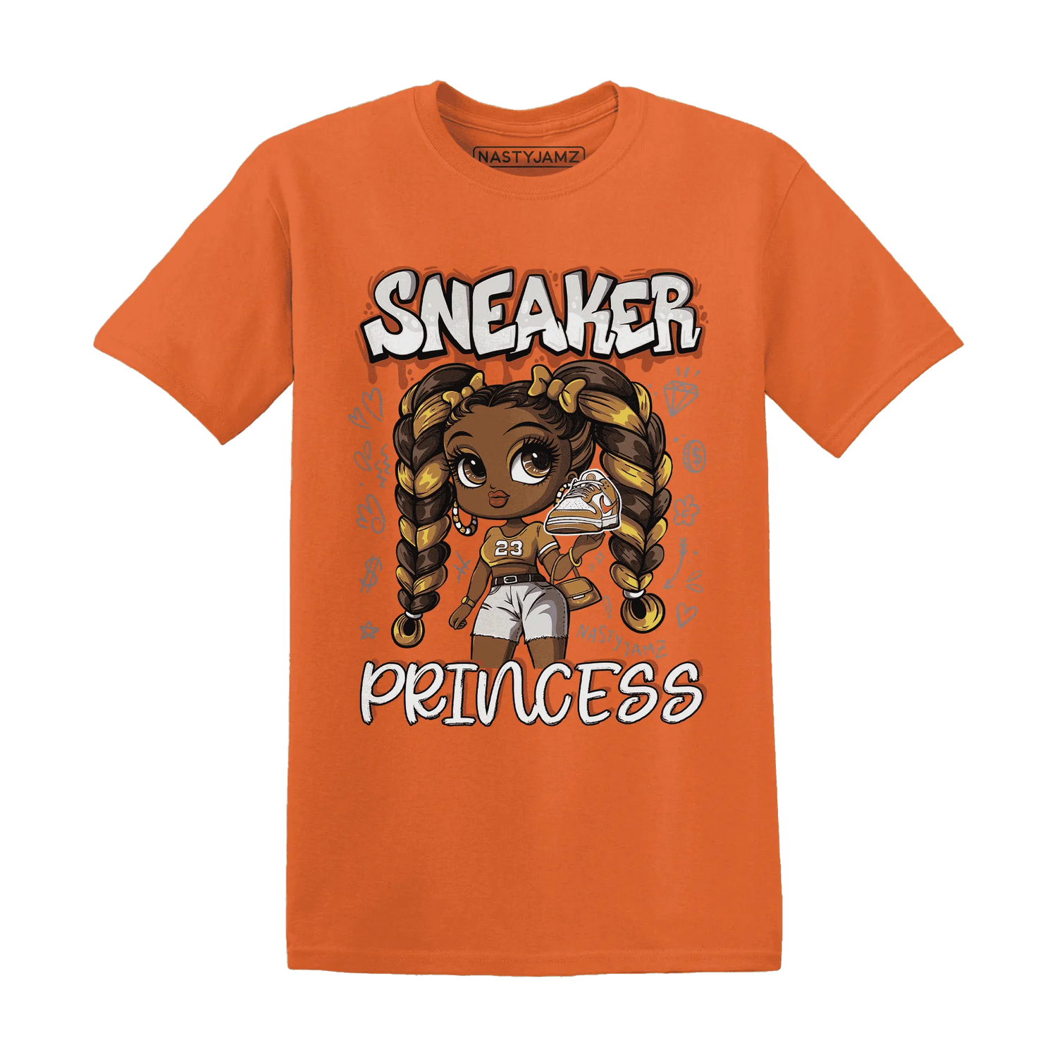 Dunk-Low-Retro-Wheat-Orange-NastyJamz-T-Shirt-Match-Sneaker-Princess