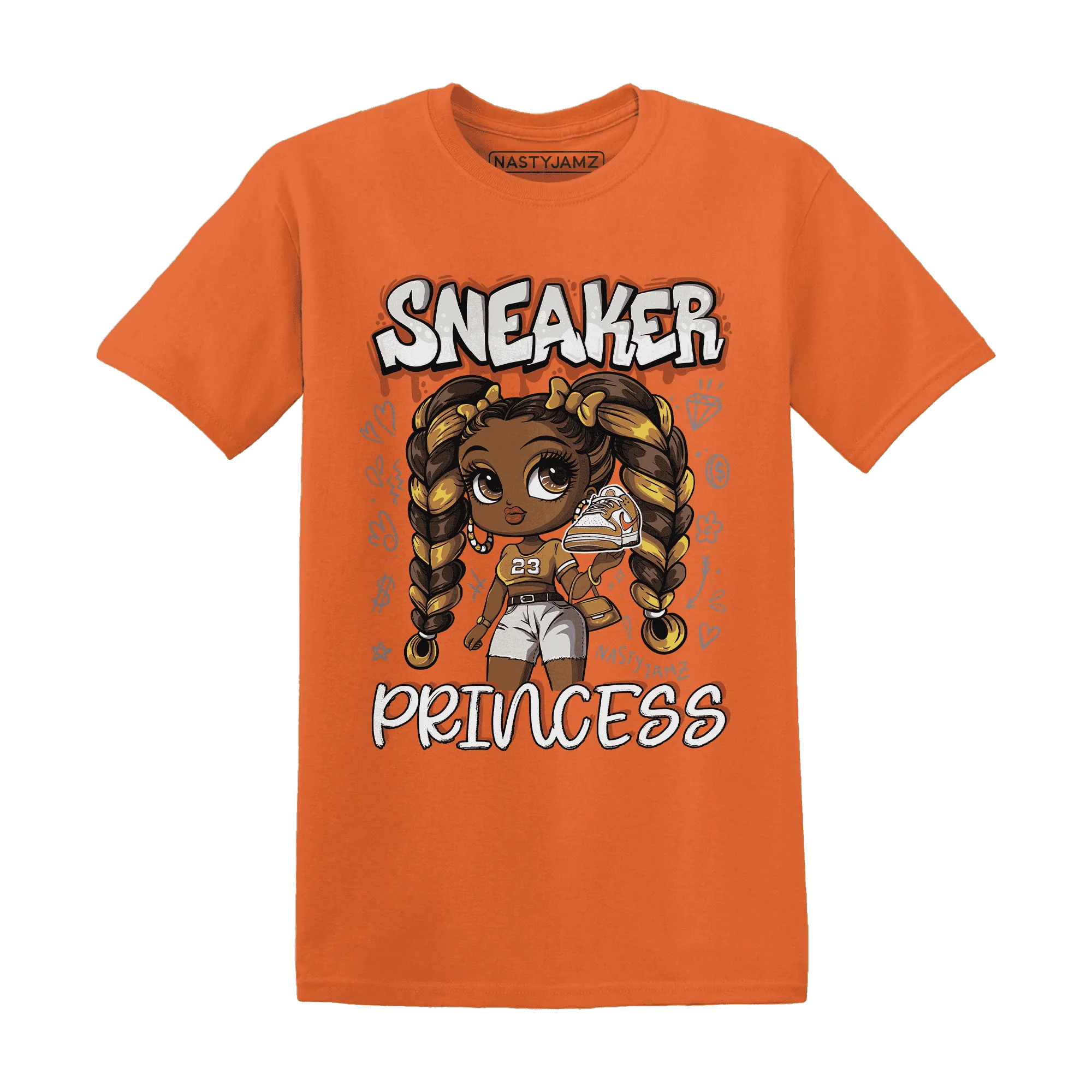 Dunk-Low-Retro-Wheat-Orange-NastyJamz-T-Shirt-Match-Sneaker-Princess