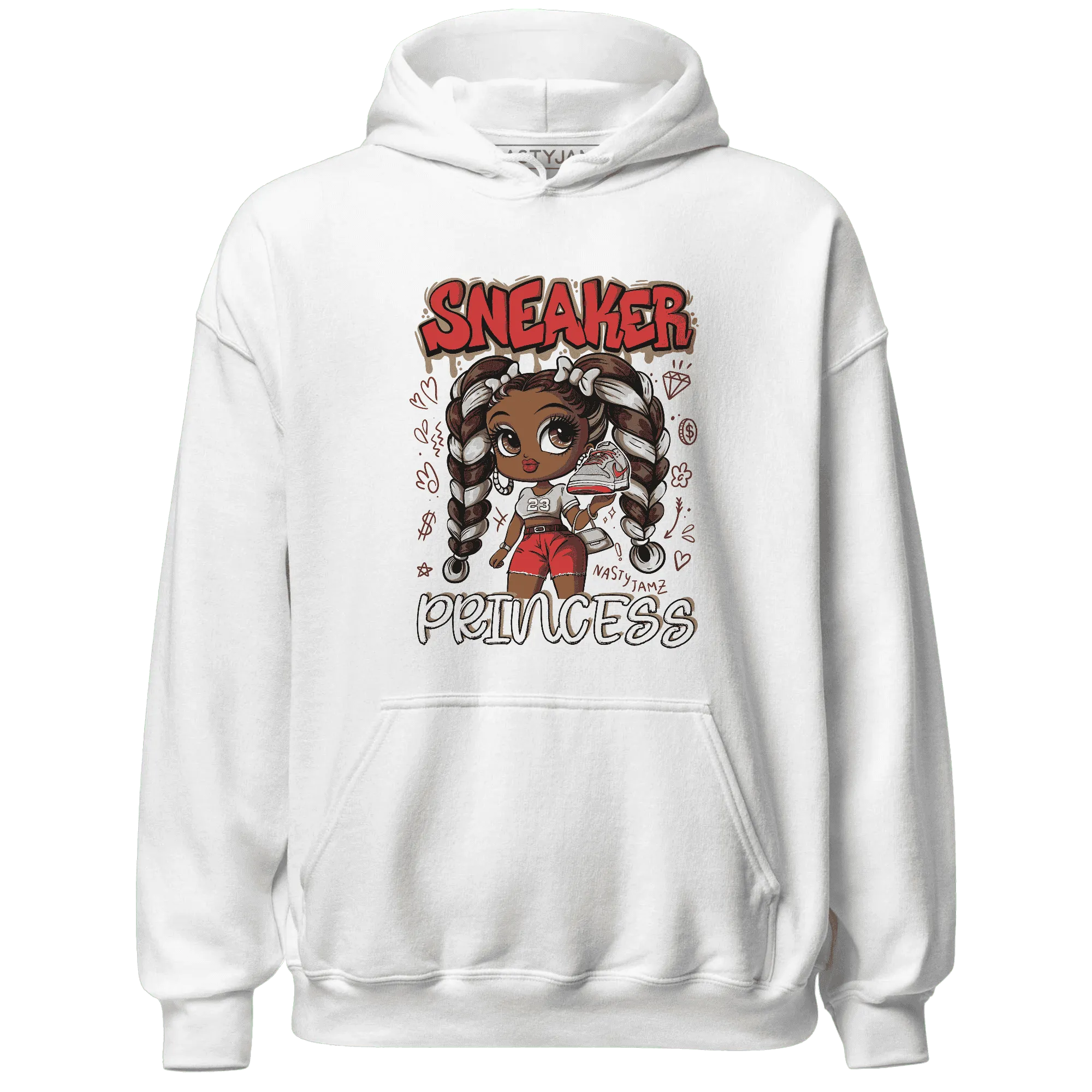 Dunk-Strawberry-Waffle-NastyJamz-Hoodie-Match-Sneaker-Princess