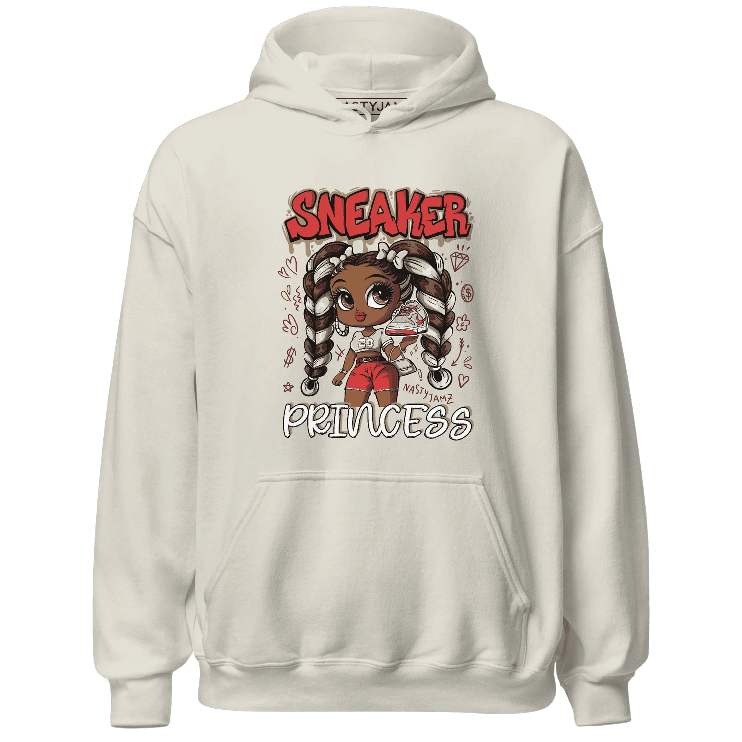 Dunk-Strawberry-Waffle-NastyJamz-Hoodie-Match-Sneaker-Princess