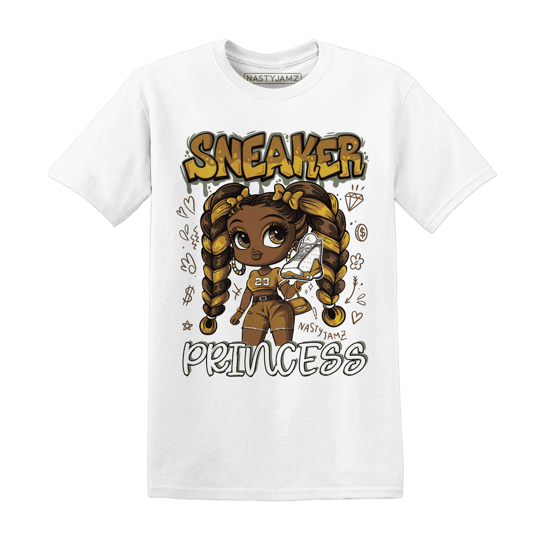 Wheat-13s-T-Shirt-Match-Sneaker-Princess