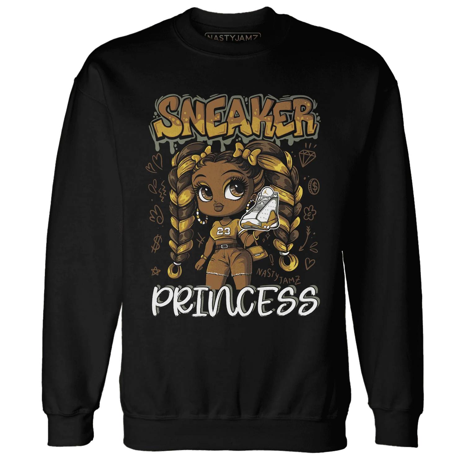 Wheat-13s-Sweatshirt-Match-Sneaker-Princess