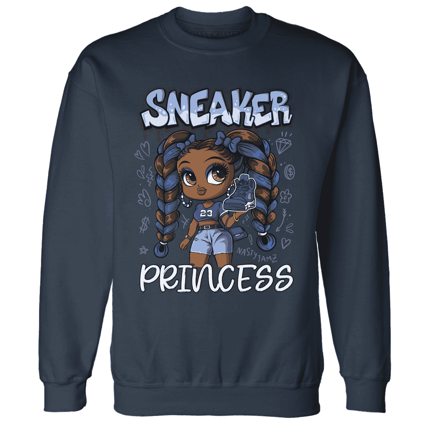 Midnight-Navy-5s-Sweatshirt-Match-Sneaker-Princess