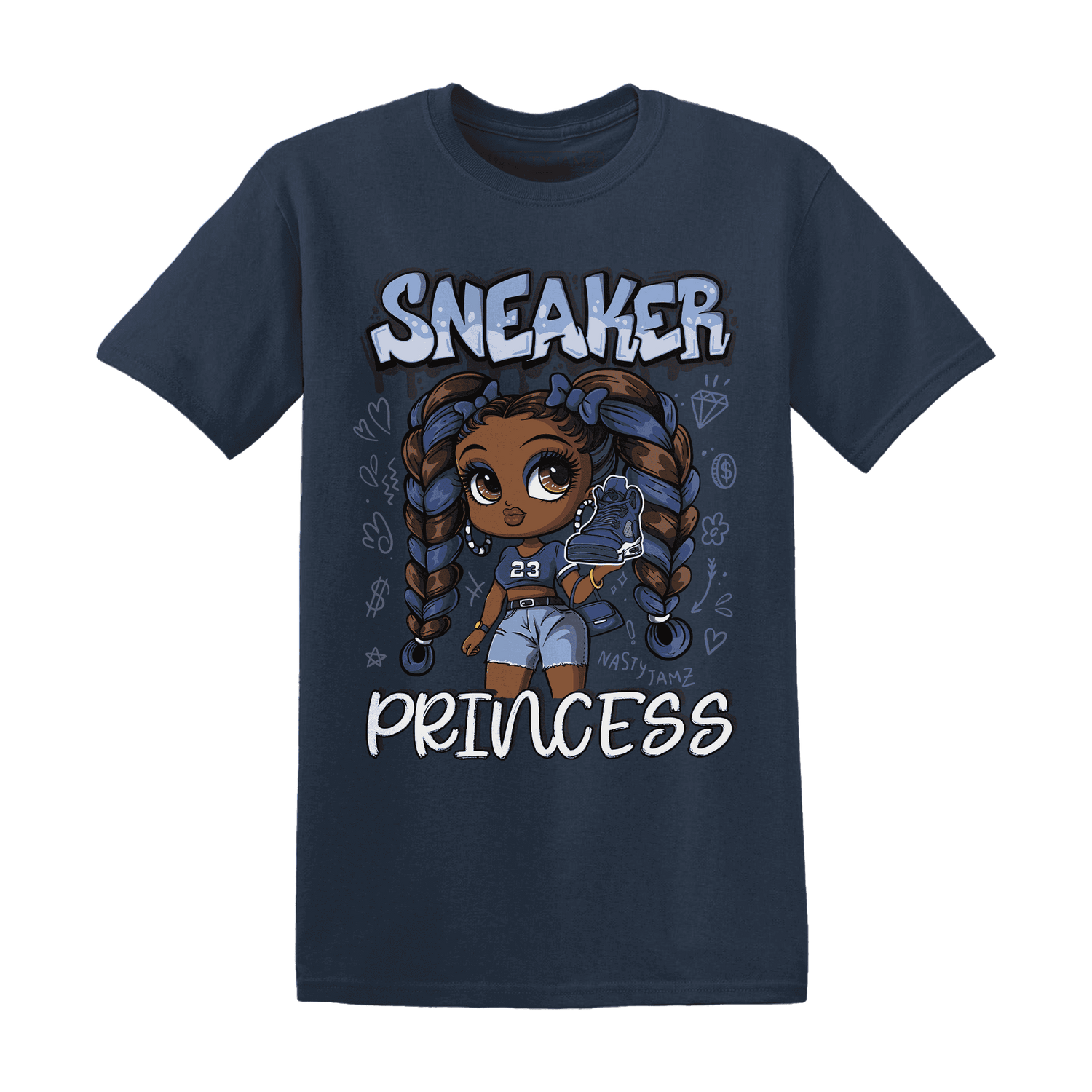 Midnight-Navy-5s-T-Shirt-Match-Sneaker-Princess