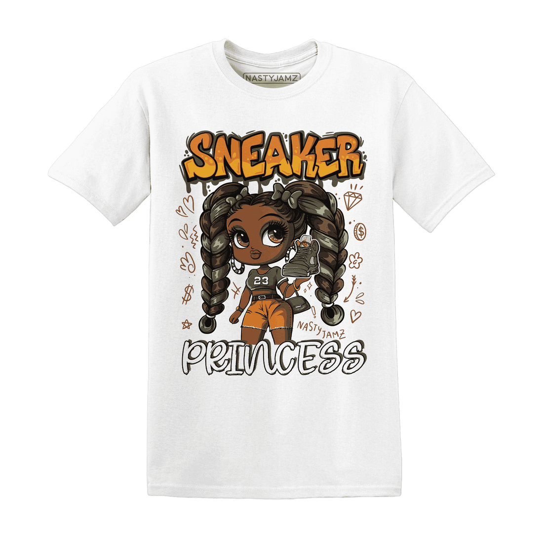 Olive-5s-T-Shirt-Match-Sneaker-Princess